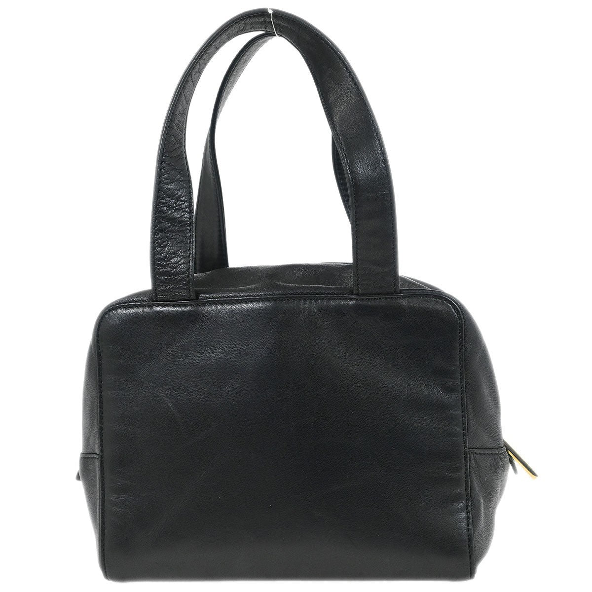 Loewe Anagram Leather Black Leather Handbag (Pre-Owned)