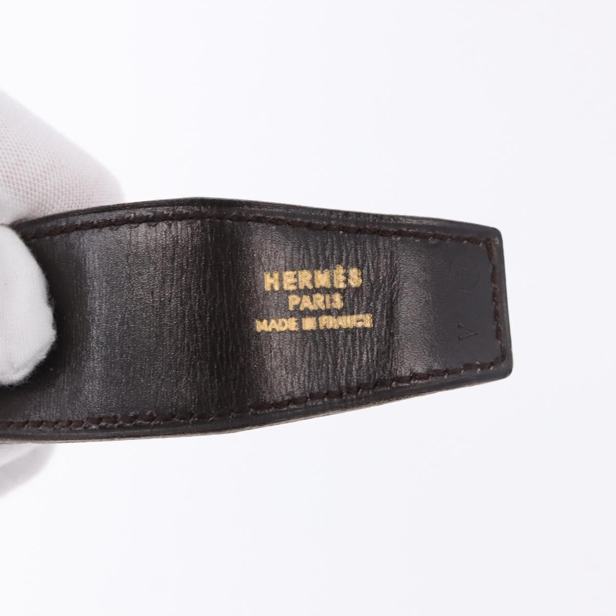 Hermes Constance Reversible Belt Leather Black Leather Belts Accessory (Pre-Owned)