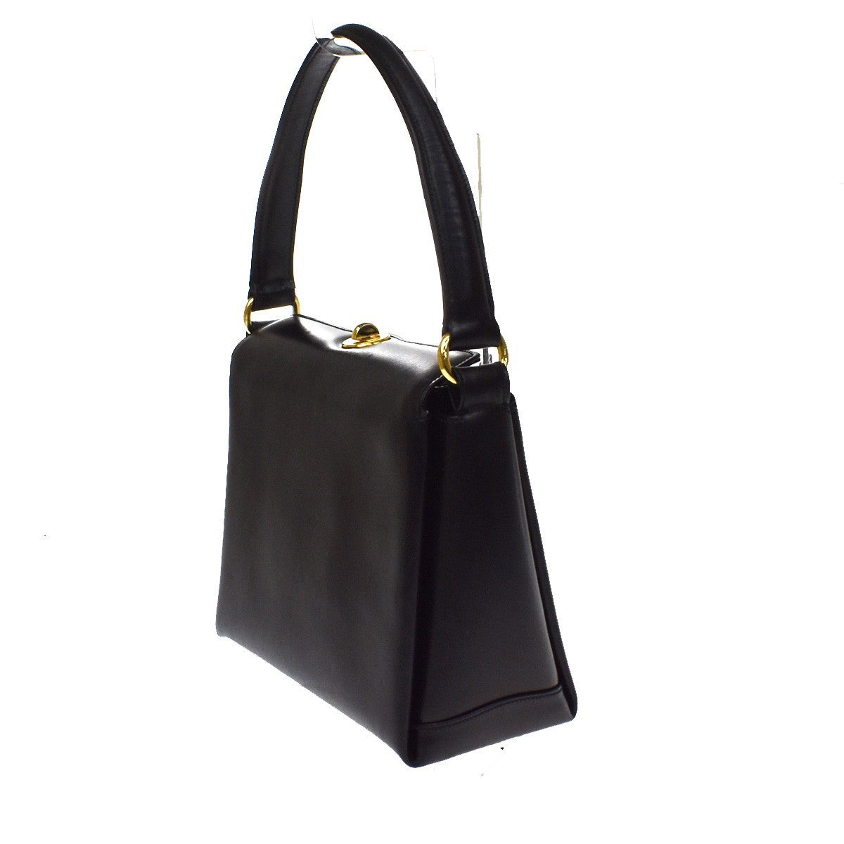 Prada Turnlock Convertible City Calf Black Leather Shoulder Bag Bag (Pre-Owned)