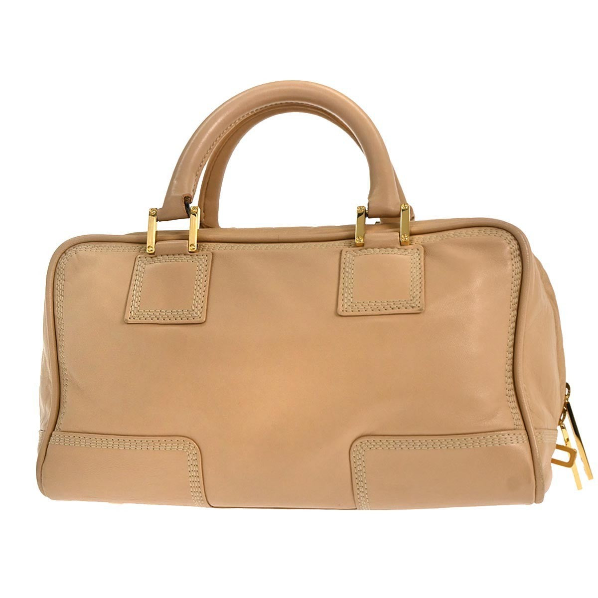 Loewe Amazona Leather Beige Leather Handbag (Pre-Owned)