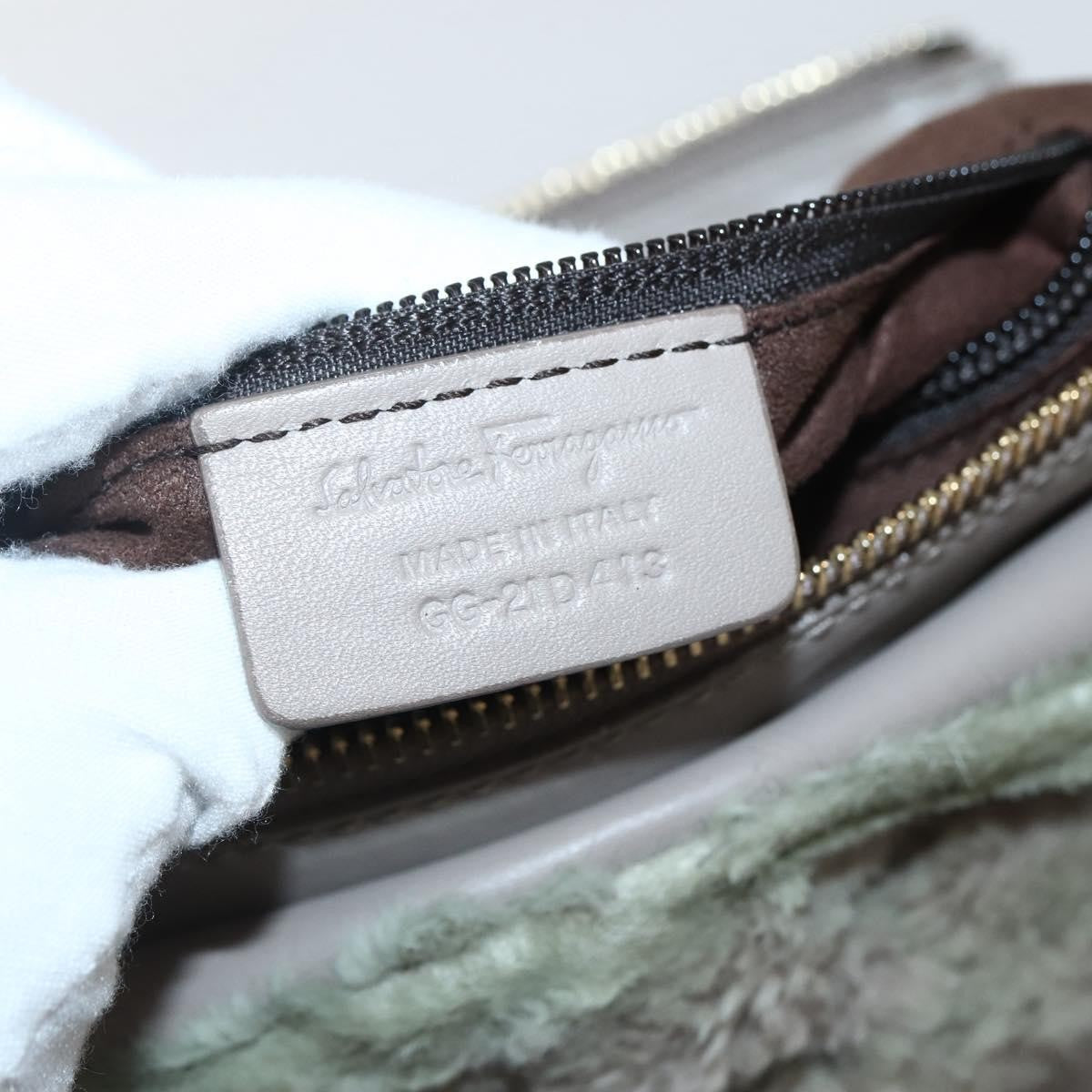 Salvatore Ferragamo Vala Leather Beige Leather Bag (Pre-Owned)