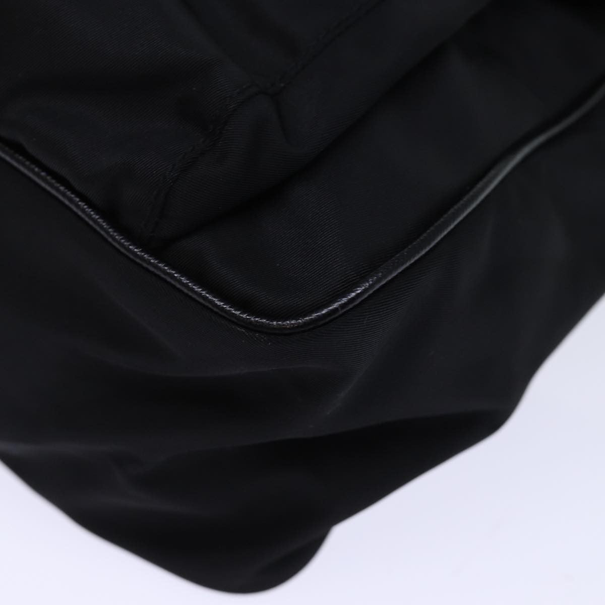 Prada Buckle Messenger Tessuto Black Nylon Shoulder Bag Bag (Pre-Owned)