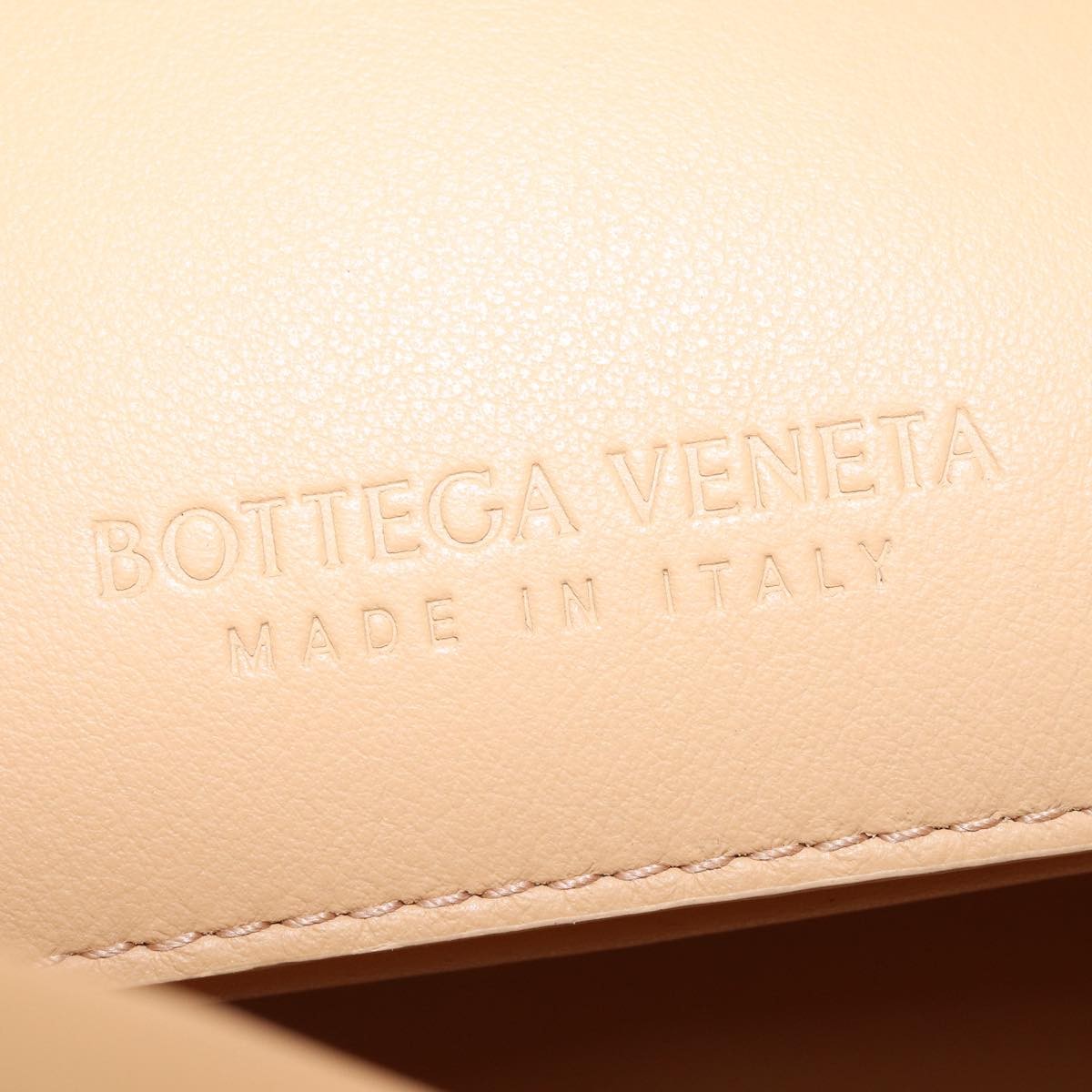 Bottega Veneta Beak Leather Beige Leather Tote Bag Bag (Pre-Owned)