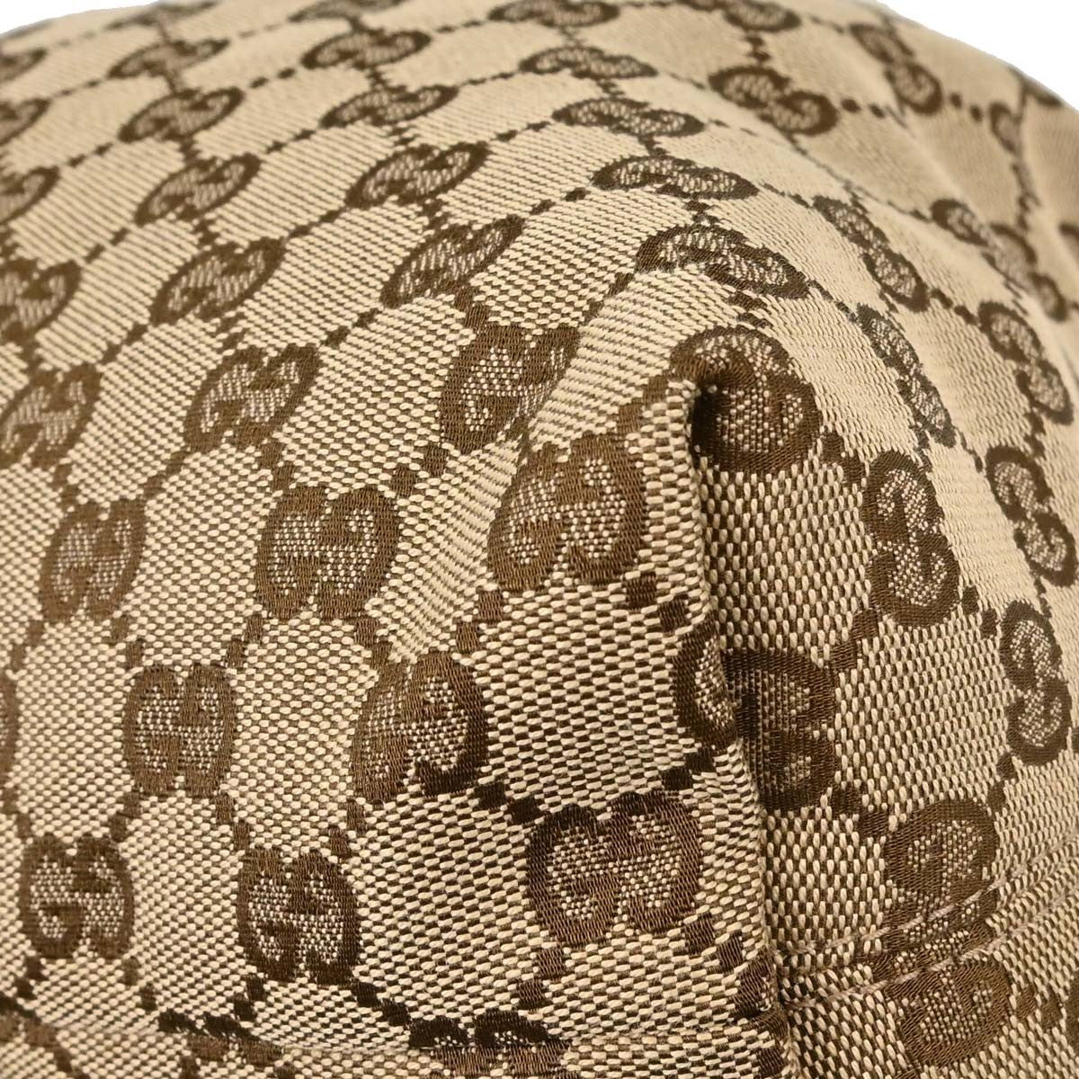Gucci Horsebit Hobo Gg Canvas Beige Canvas Shoulder Bag Bag (Pre-Owned)