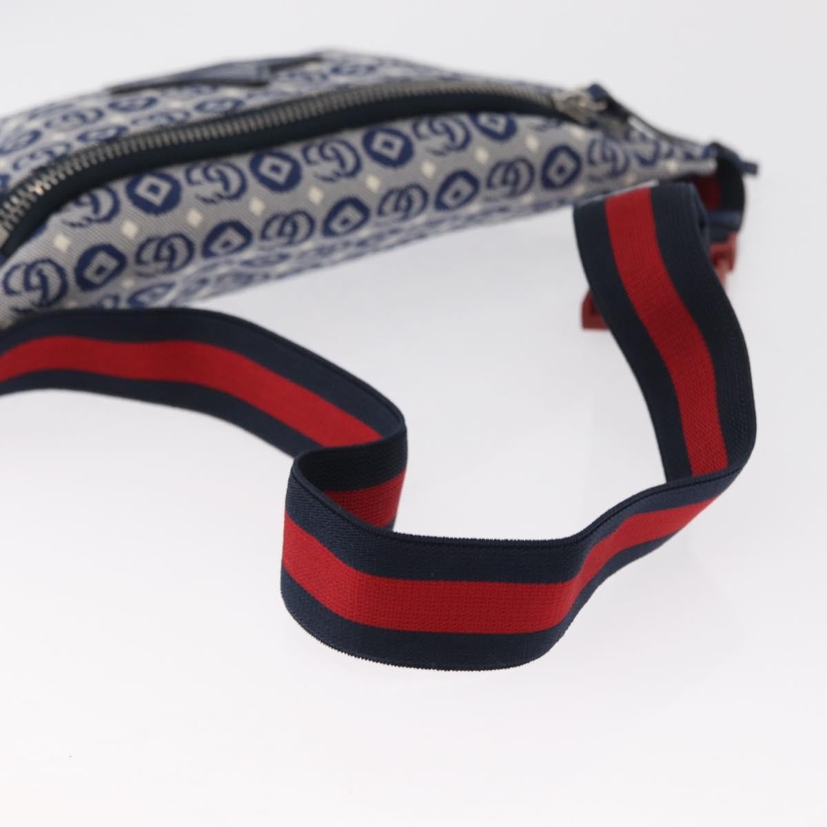 Gucci Children's Belt Printed Gg Coated Canvas Navy Canvas Handbag (Pre-Owned)