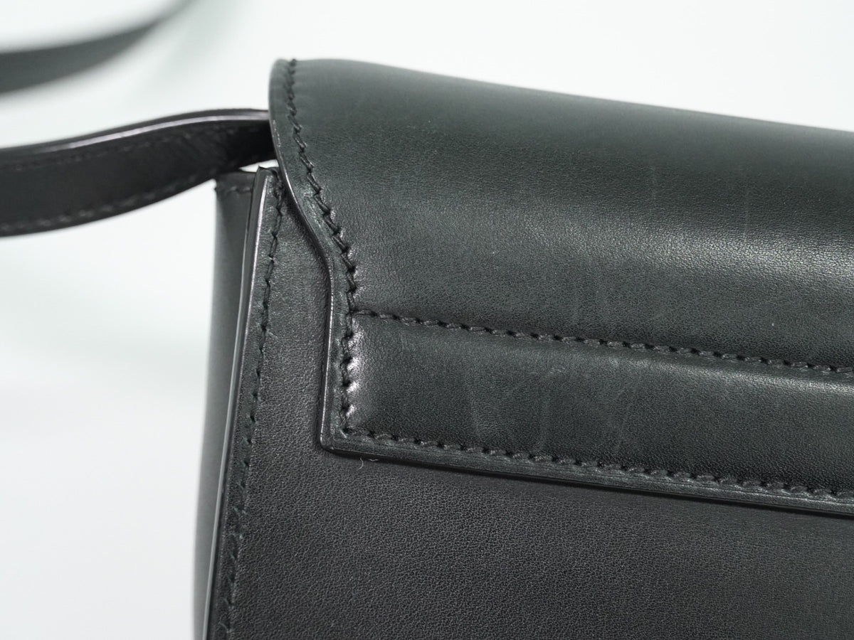 Saint Laurent Kaia Leather Black Leather Shoulder Bag Bag (Pre-Owned)