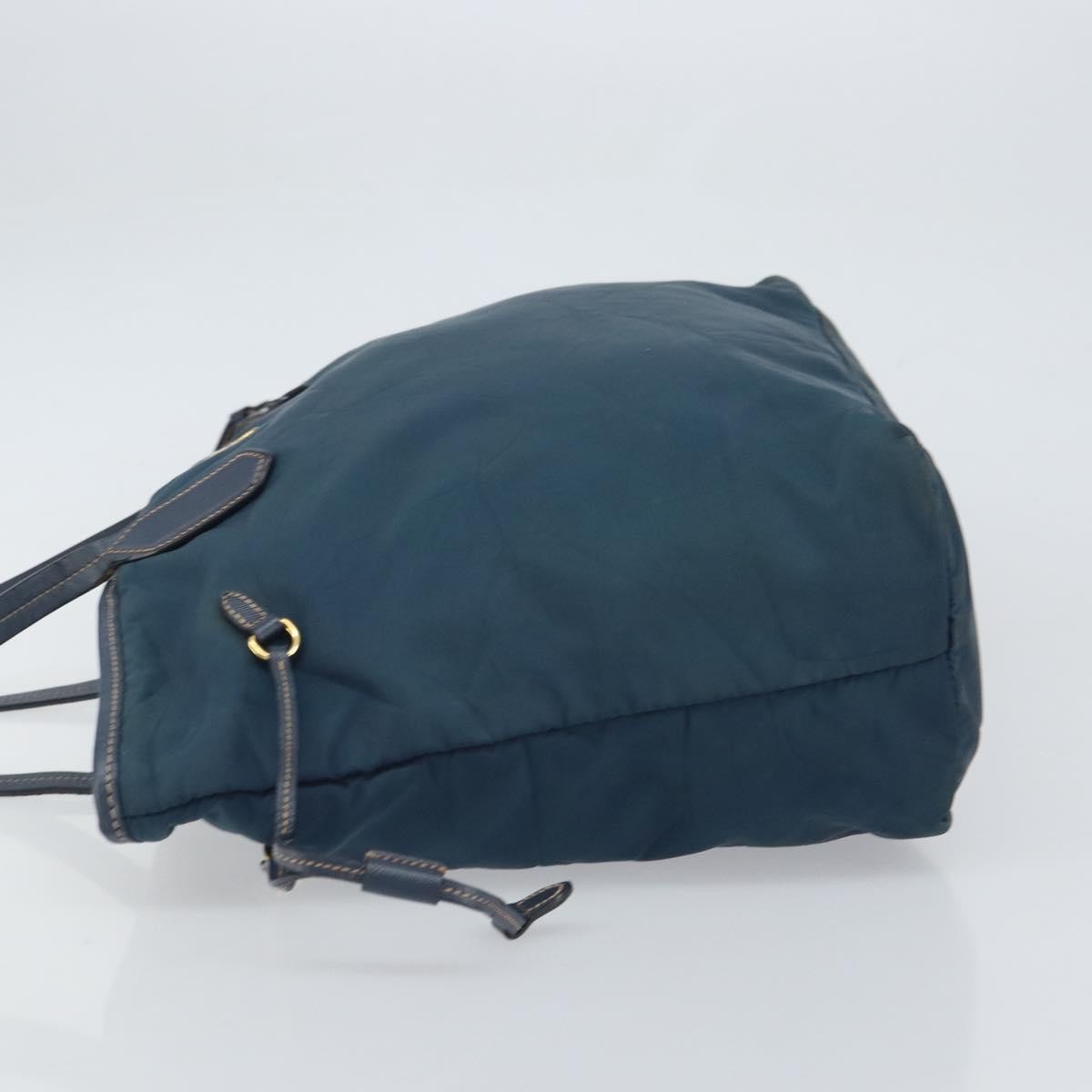Prada Vintage Tote Tessuto Navy Nylon Tote Bag Bag (Pre-Owned)