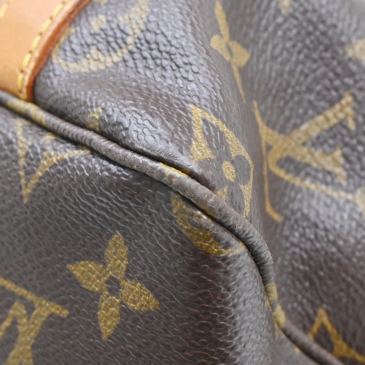Louis Vuitton Shopping Sac Monogram Canvas Brown Canvas Handbag (Pre-Owned)