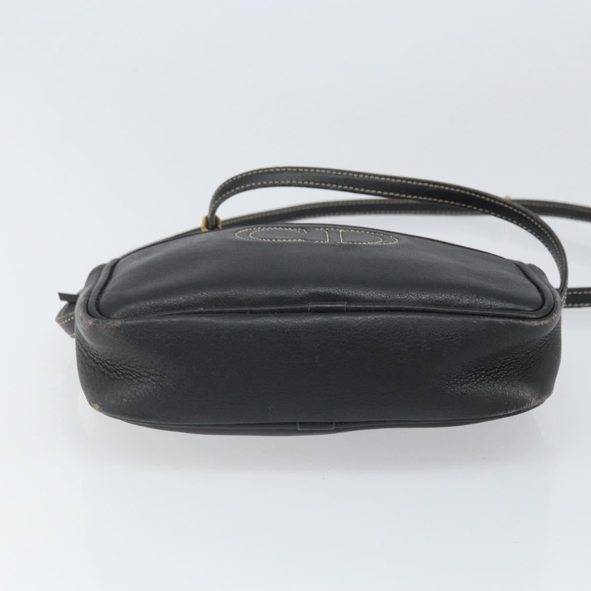 Christian Dior Cd Shoulder Bag Leather Navy Leather Shoulder Bag Bag (Pre-Owned)