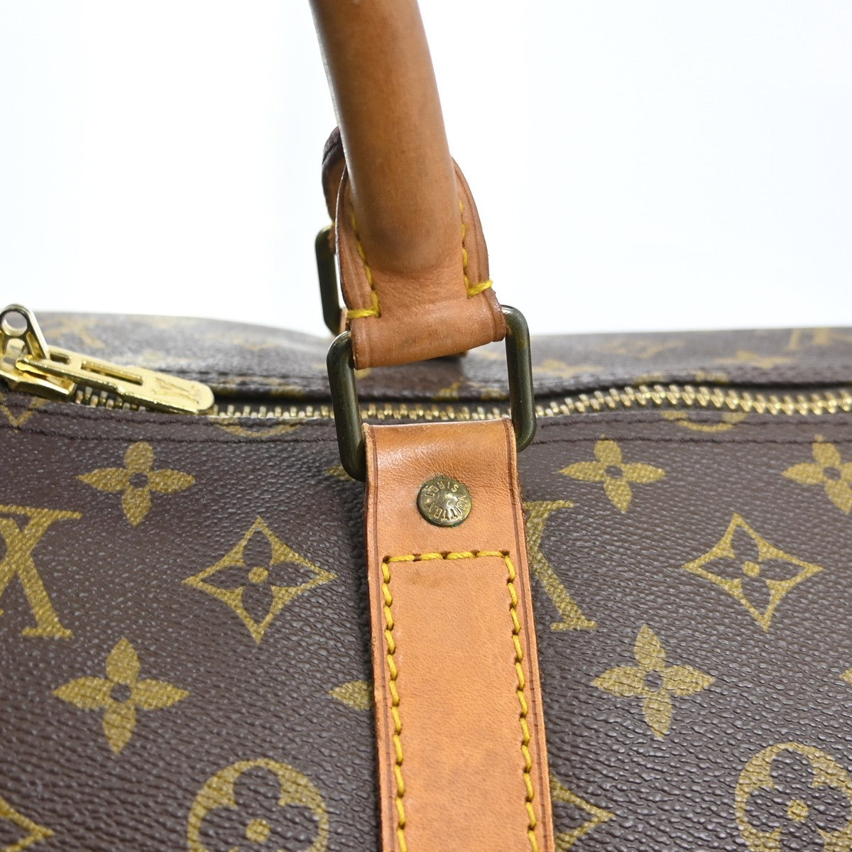 Louis Vuitton Keepall Monogram Canvas Brown Canvas Travel Bag Bag (Pre-Owned)
