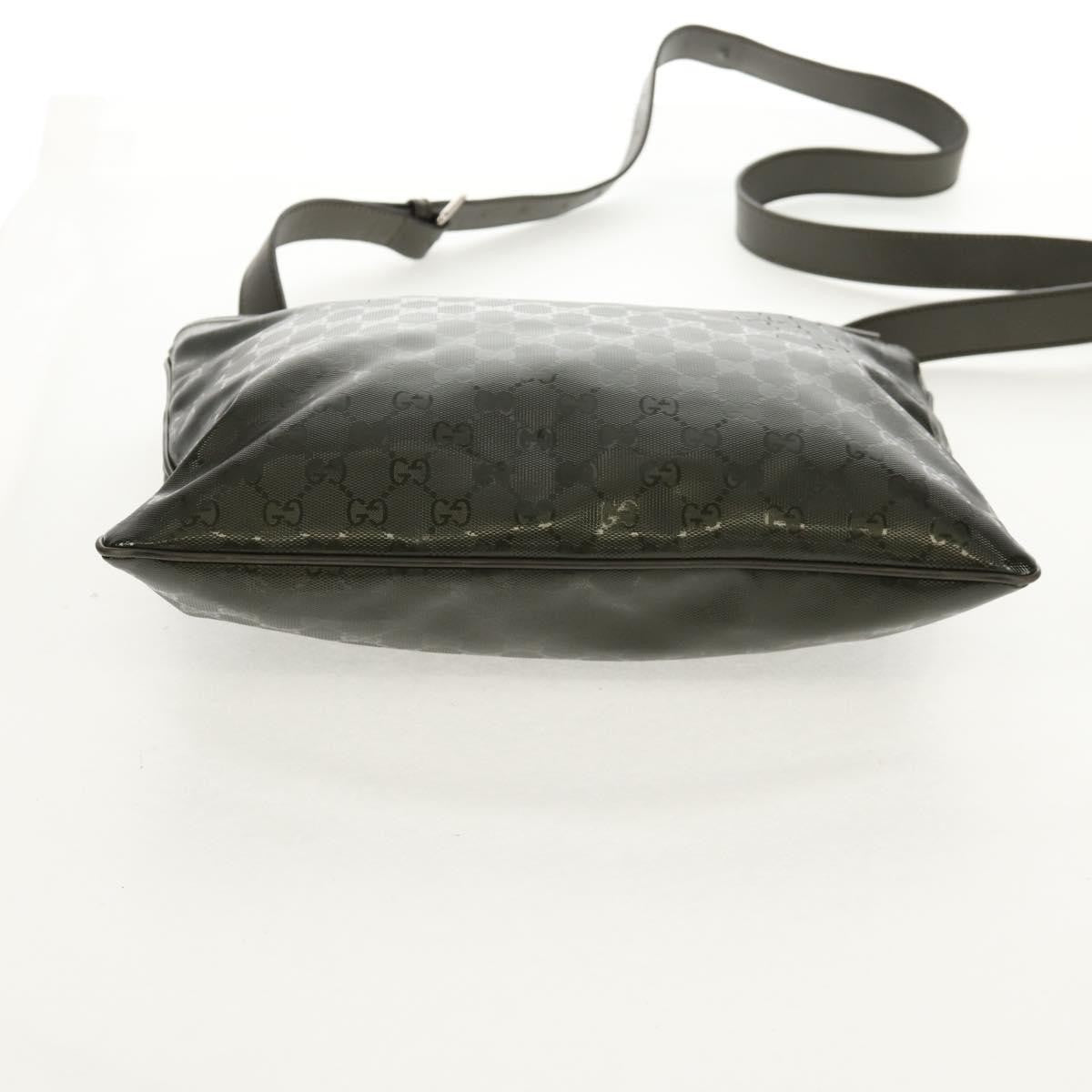 Gucci Zip Top Messenger Gg Imprime Khaki Canvas Shoulder Bag Bag (Pre-Owned)