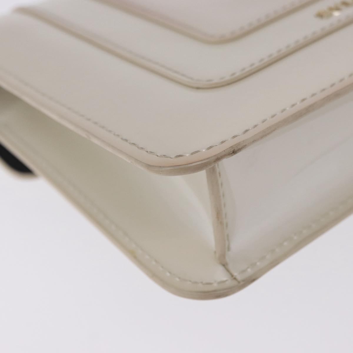 Bvlgari Serpenti Forever Patent White Patent_Leather Shoulder Bag Bag (Pre-Owned)