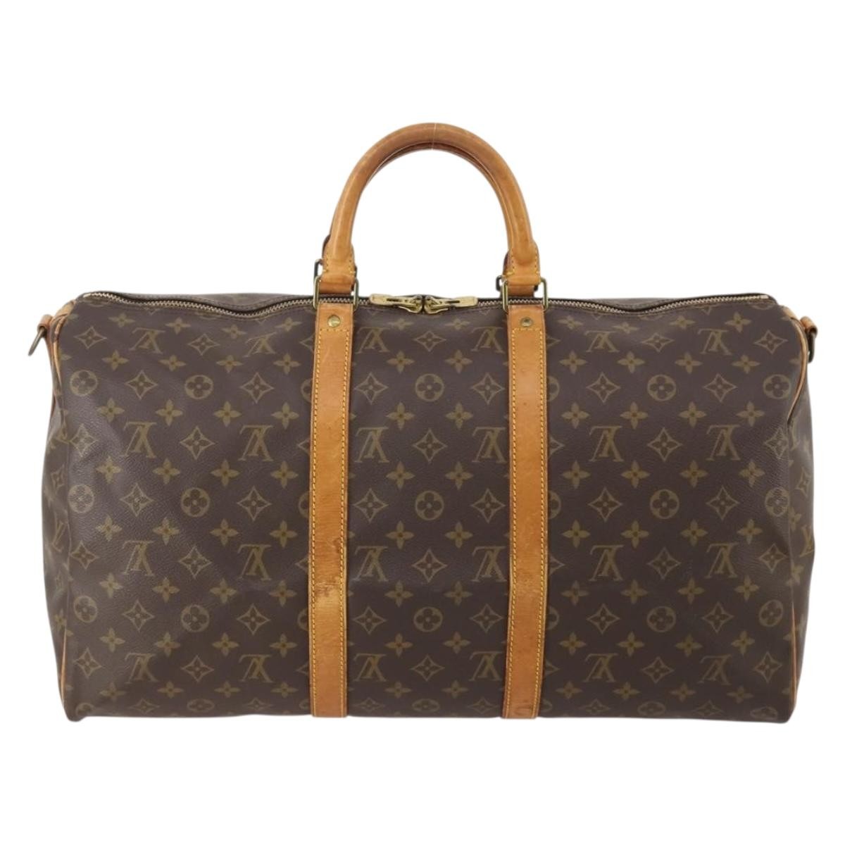 Louis Vuitton Keepall Bandouliere Monogram Canvas Multicolour Canvas Travel Bag Bag (Pre-Owned)