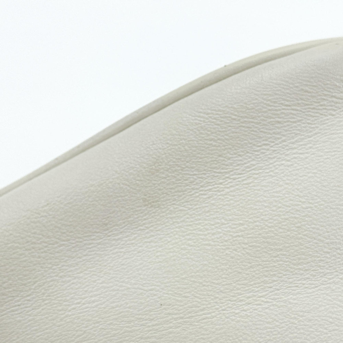 Prada Triangle Logo Zip Leather White Leather Crossbody Bag Bag (Pre-Owned)