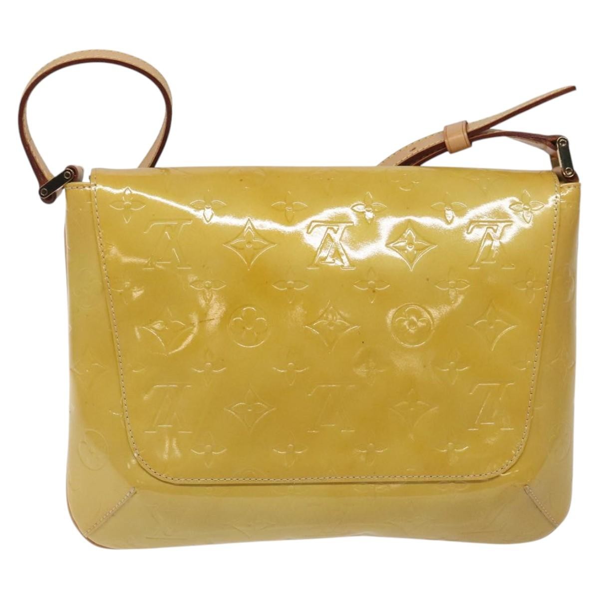 Louis Vuitton Thompson Street Monogram Vernis Beige Patent_Leather Shoulder Bag Bag (Pre-Owned)