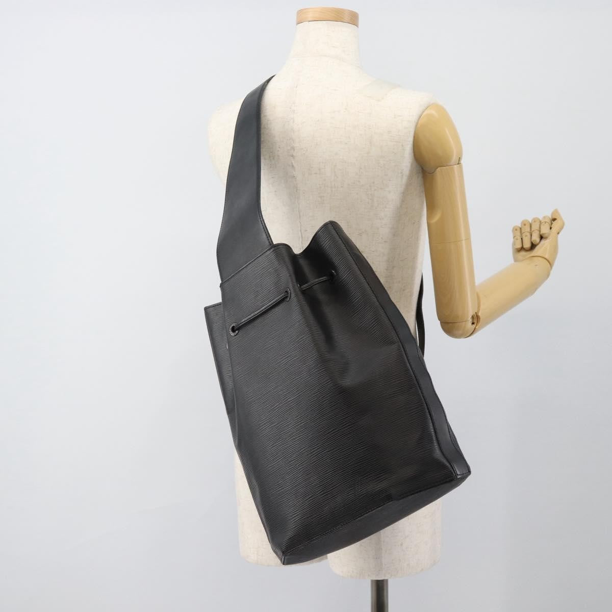 Louis Vuitton Sac A Dos Drawstring Epi Leather Black Leather Shoulder Bag Bag (Pre-Owned)