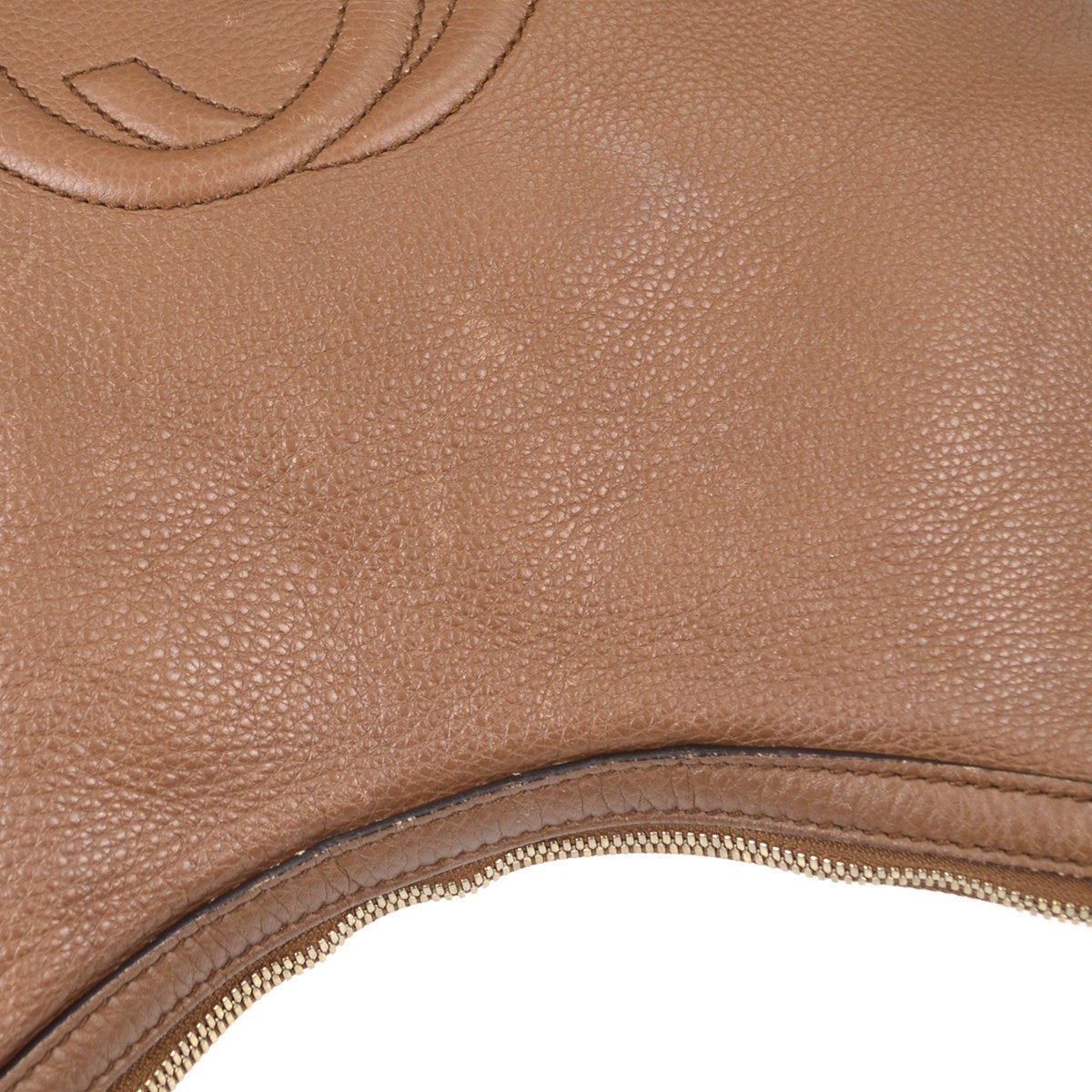 Gucci Soho Chain Hobo Leather Brown Leather Shoulder Bag Bag (Pre-Owned)