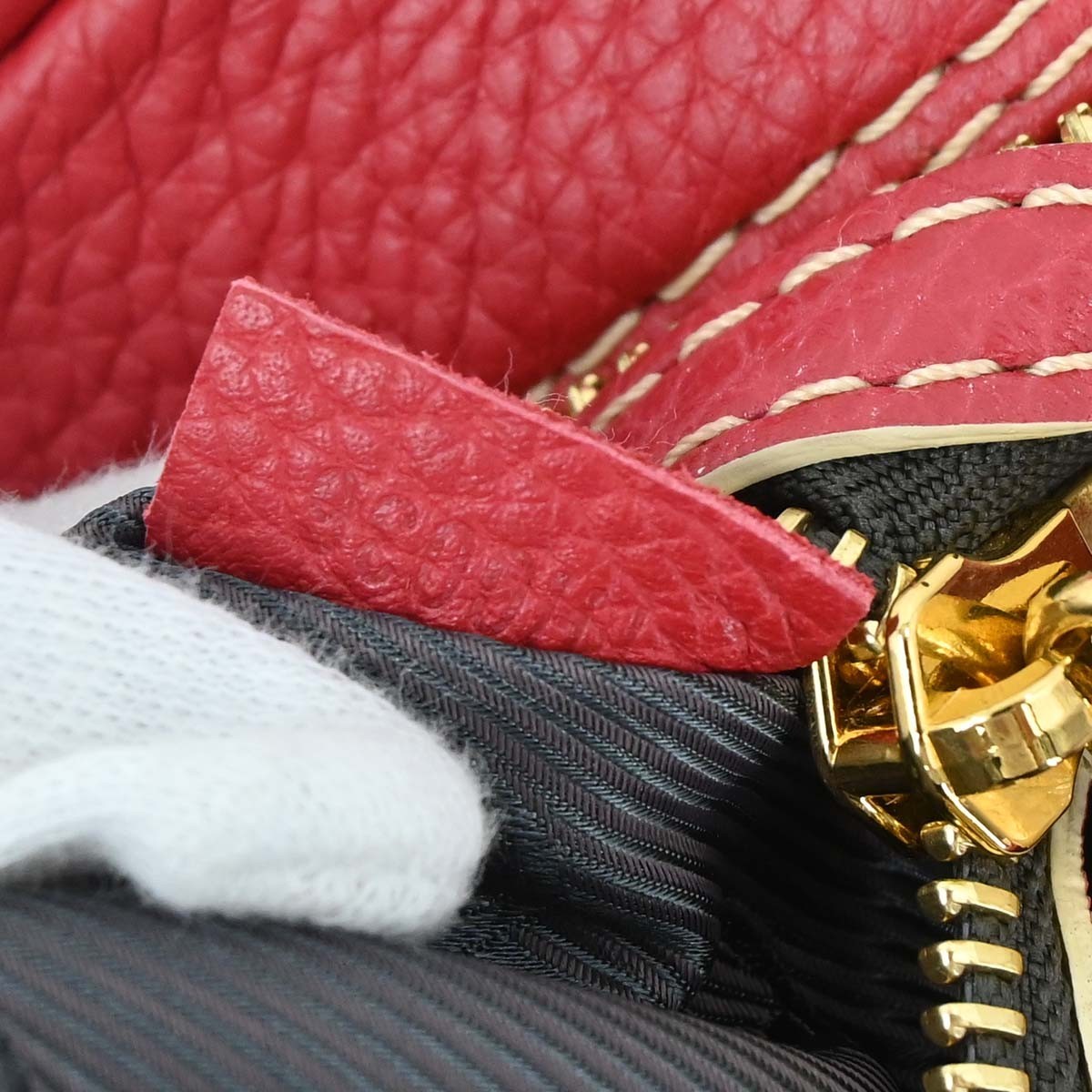 Louis Vuitton Carryall Leather Red Leather Travel Bag Bag (Pre-Owned)