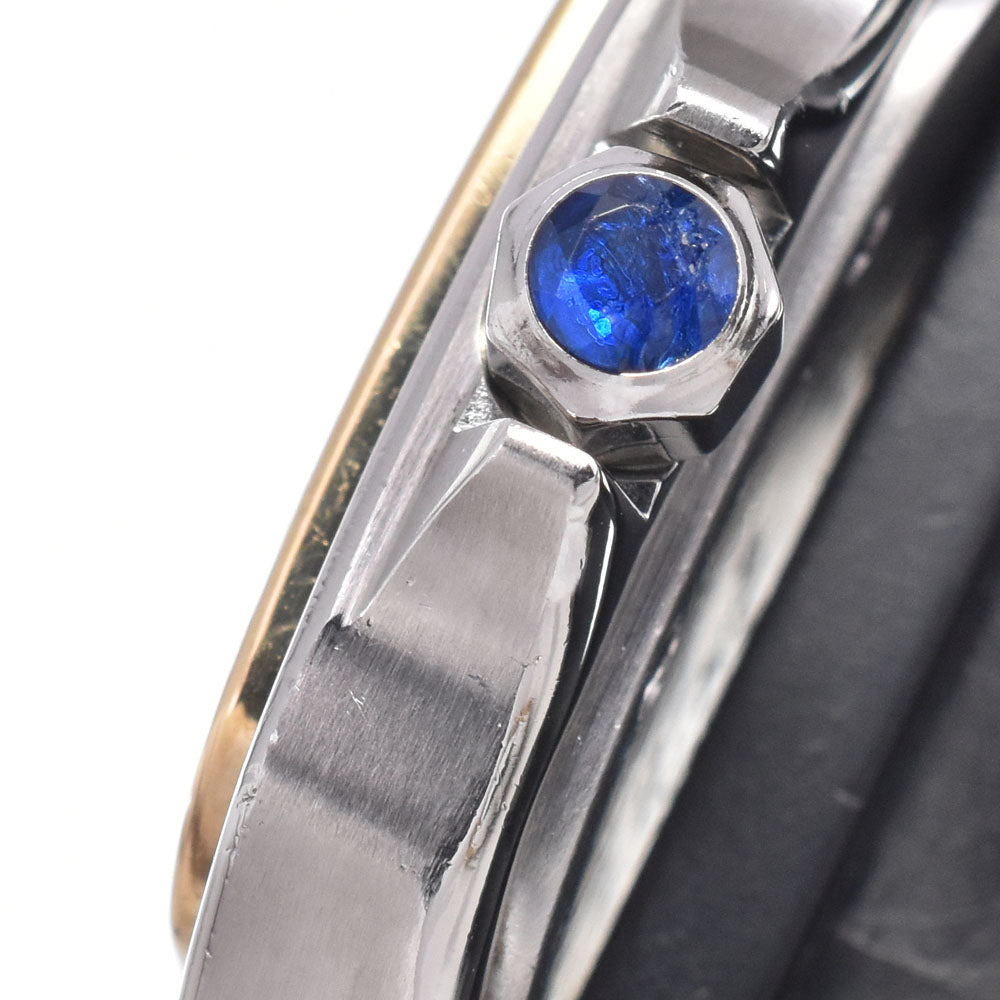 Cartier Santos De Cartier Galbee Quartz Stainless Steel And Yellow Gold Watch (Pre-Owned)