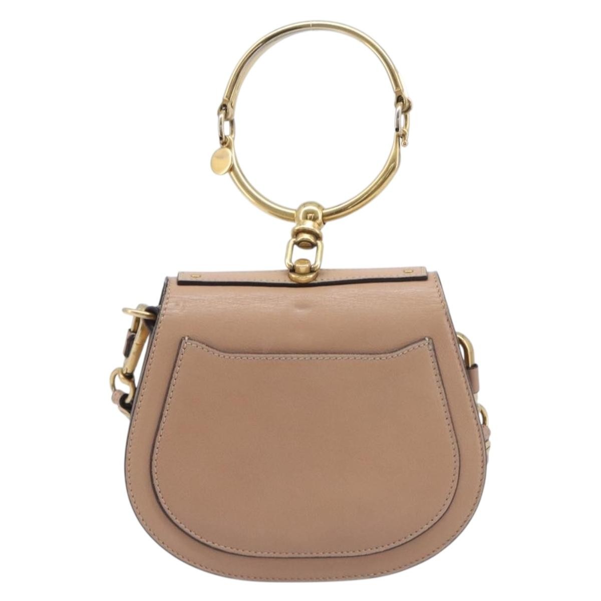 Chloe Nile Leather Pink Leather Crossbody Bag Bag (Pre-Owned)