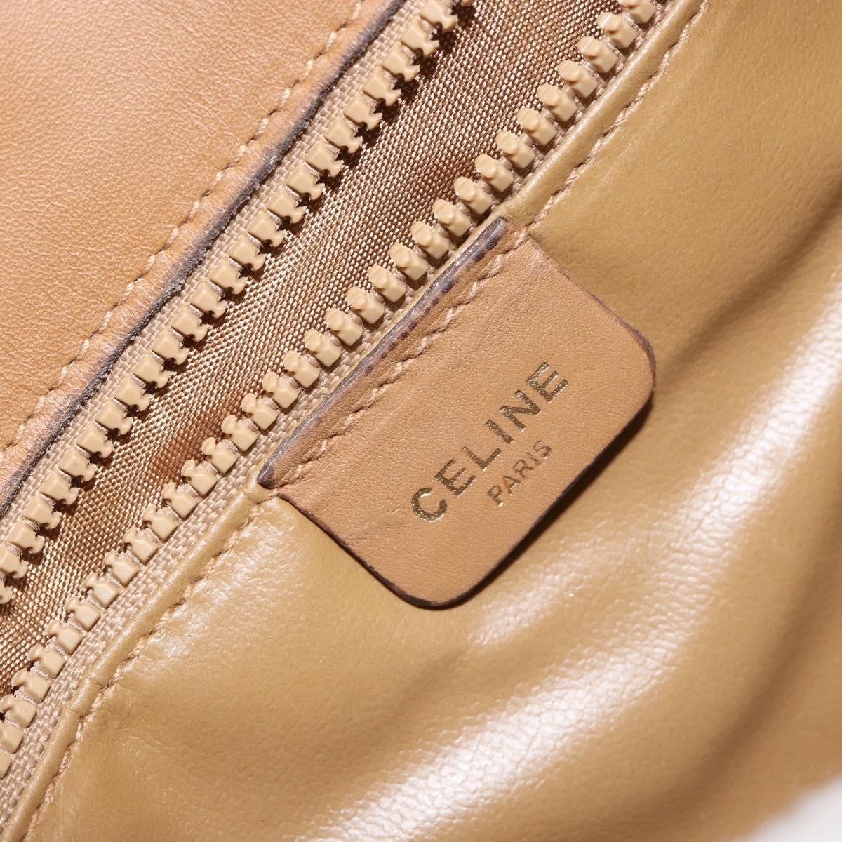 Celine Macadam Shoulder Canvas Beige Canvas Shoulder Bag Bag (Pre-Owned)