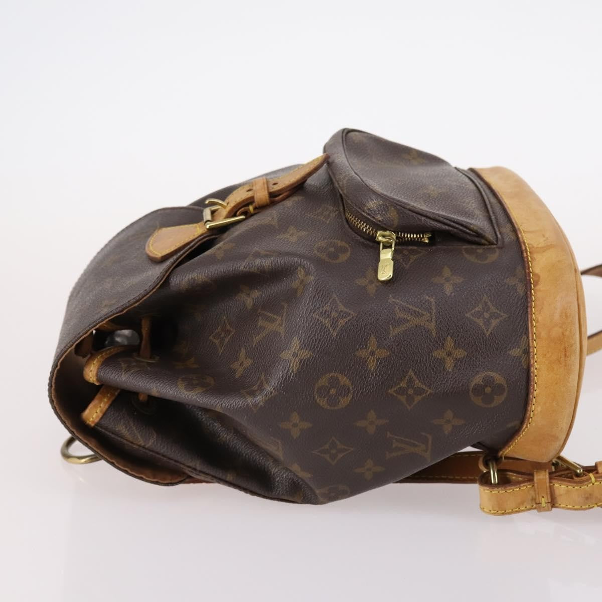 Louis Vuitton Vintage Montsouris Monogram Canvas Brown Canvas Backpack Bag (Pre-Owned)
