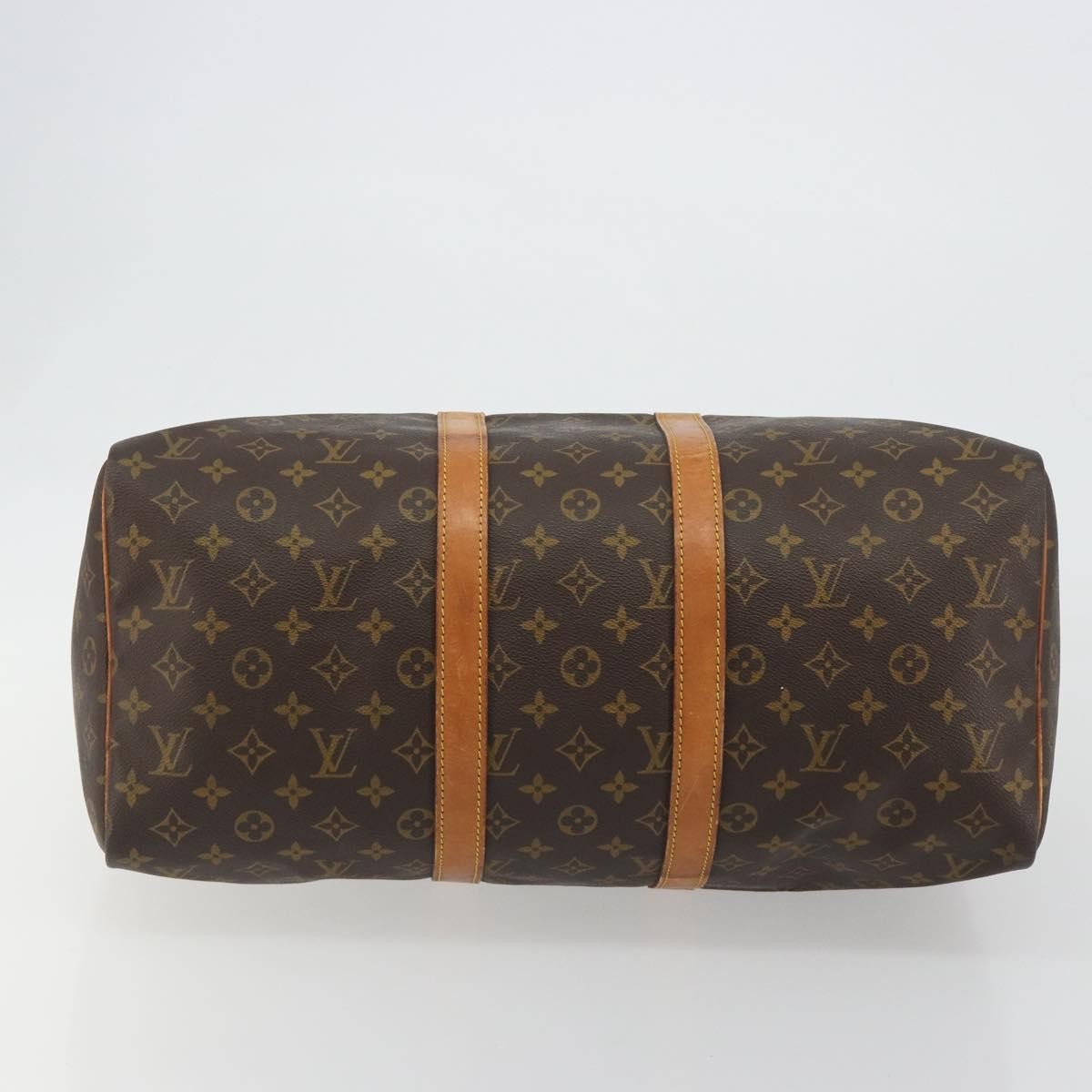 Louis Vuitton Keepall Monogram Canvas Brown Canvas Travel Bag Bag (Pre-Owned)