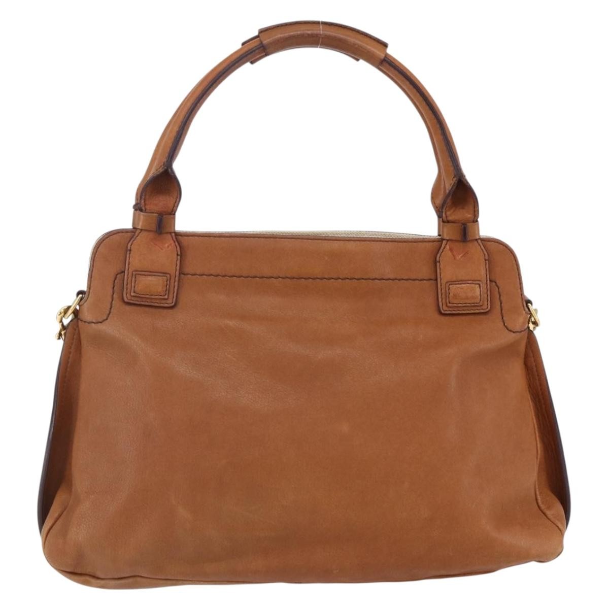 Chloe Margaret Leather Brown Leather Handbag (Pre-Owned)