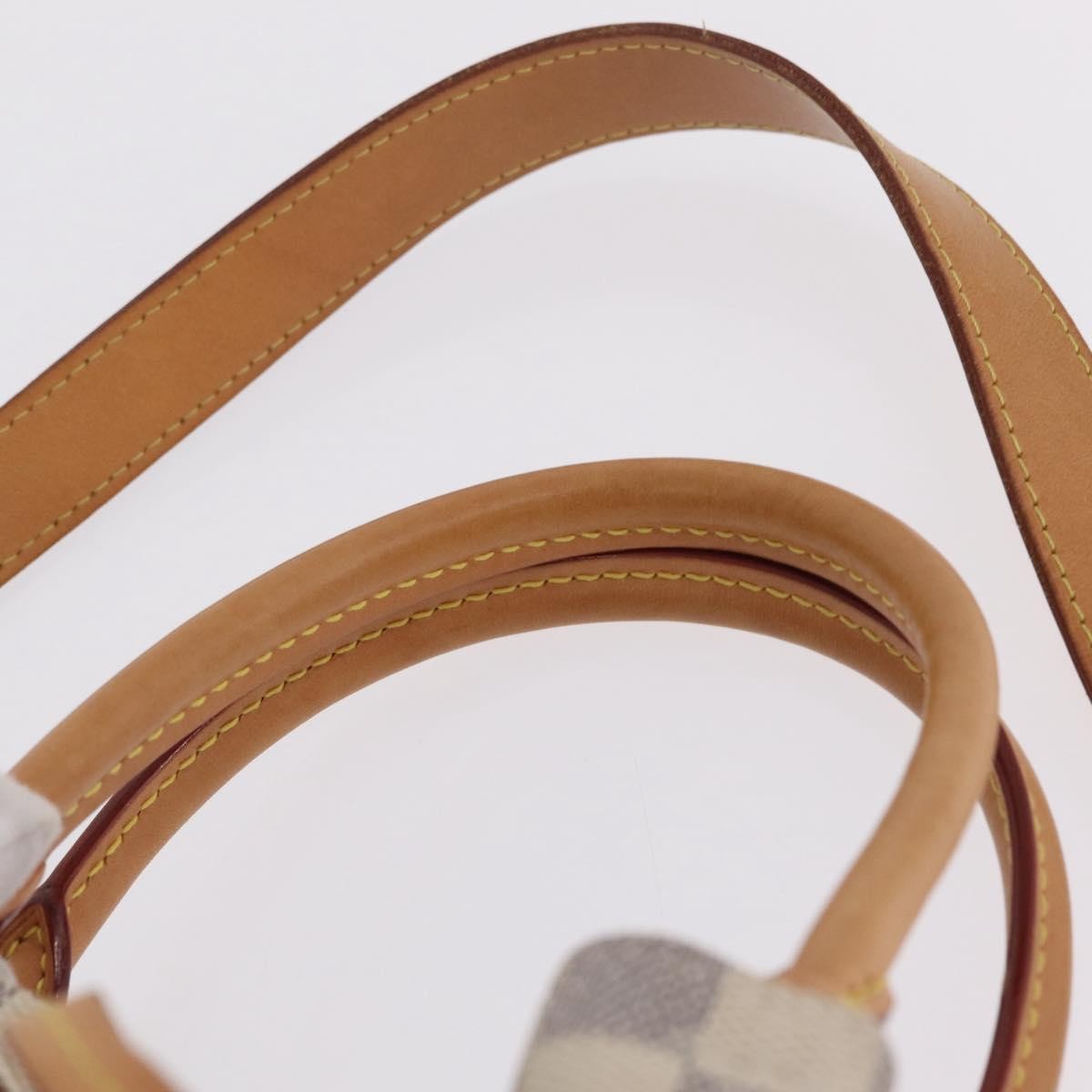 Louis Vuitton Girolata Damier White Canvas Handbag (Pre-Owned)