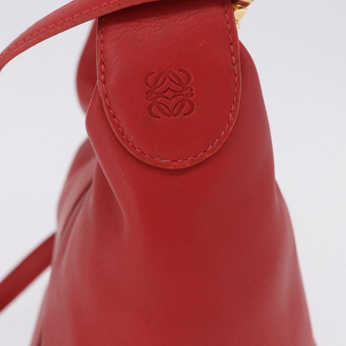 Loewe Vintage Leather Red Leather Shoulder Bag Bag (Pre-Owned)