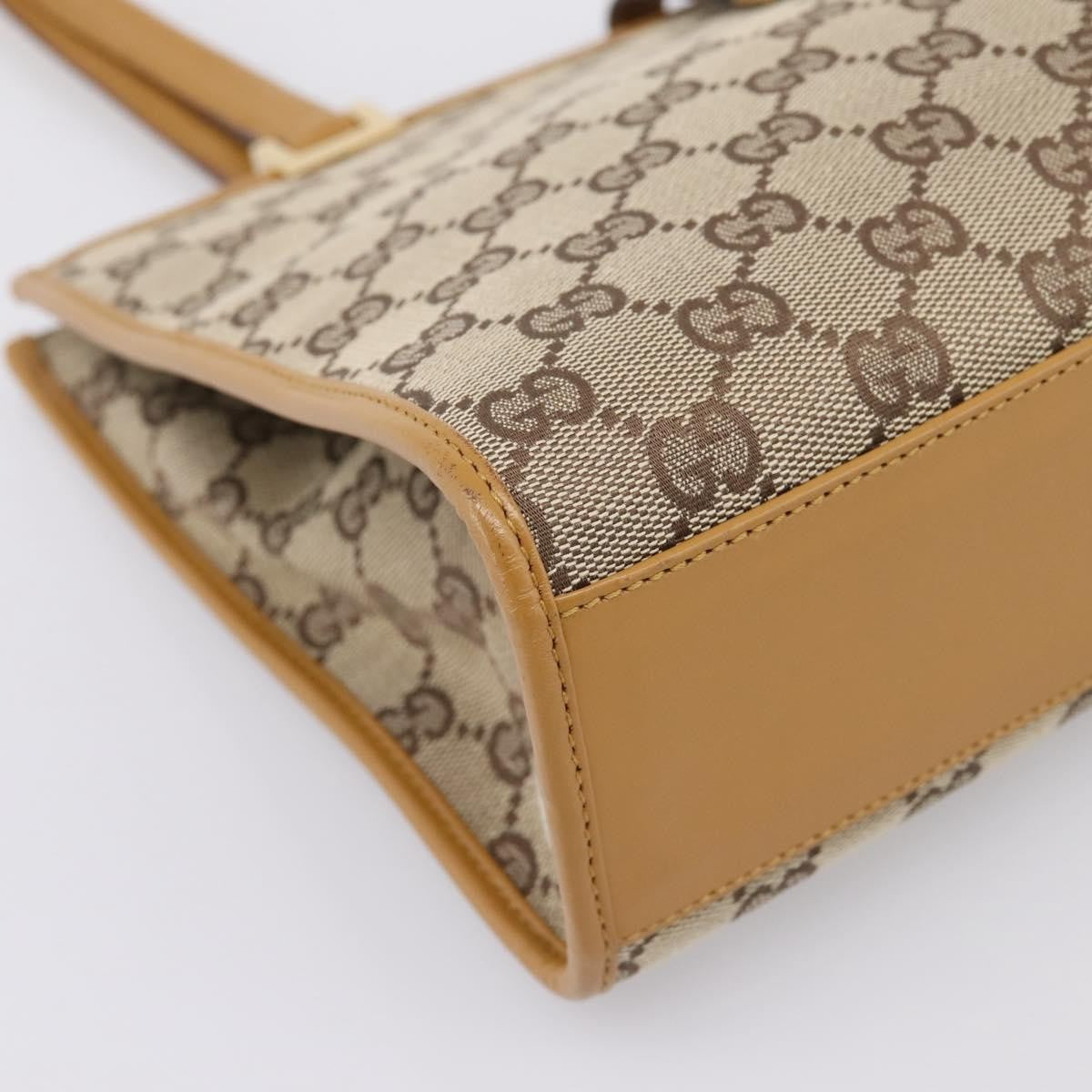 Gucci Jackie Gg Canvas Brown Canvas Tote Bag Bag (Pre-Owned)