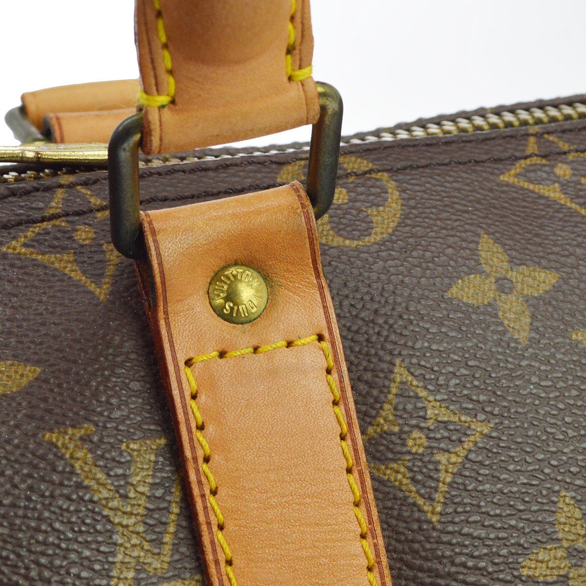 Louis Vuitton Keepall Monogram Canvas Brown Canvas Travel Bag Bag (Pre-Owned)