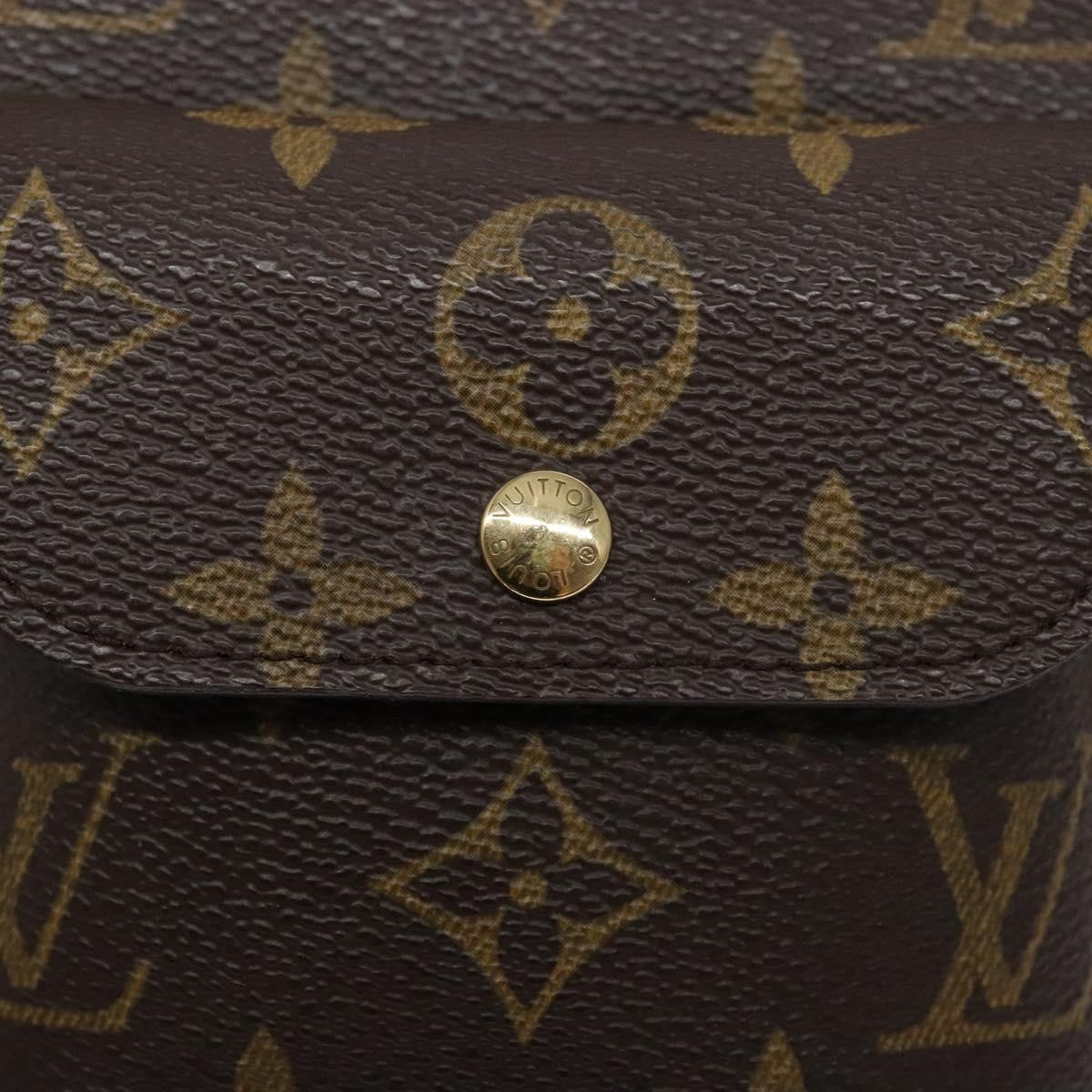 Louis Vuitton Partition Wristlet Clutch Monogram Canvas Brown Canvas Clutche & Pouche Bag (Pre-Owned)