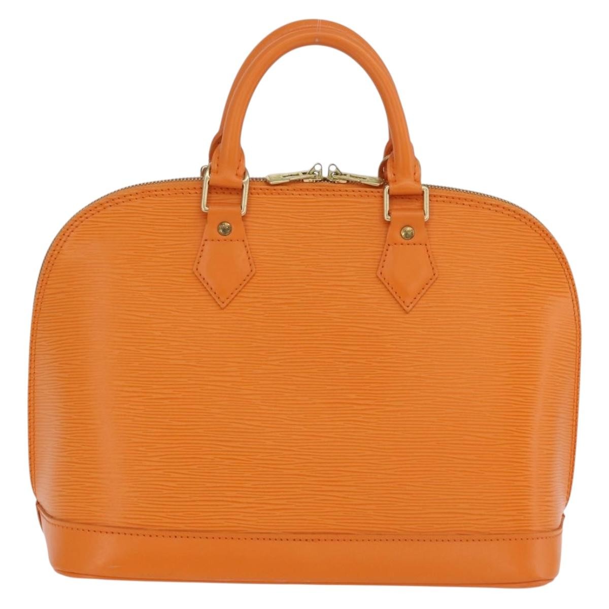 Louis Vuitton Alma Epi Leather Orange Leather Handbag (Pre-Owned)