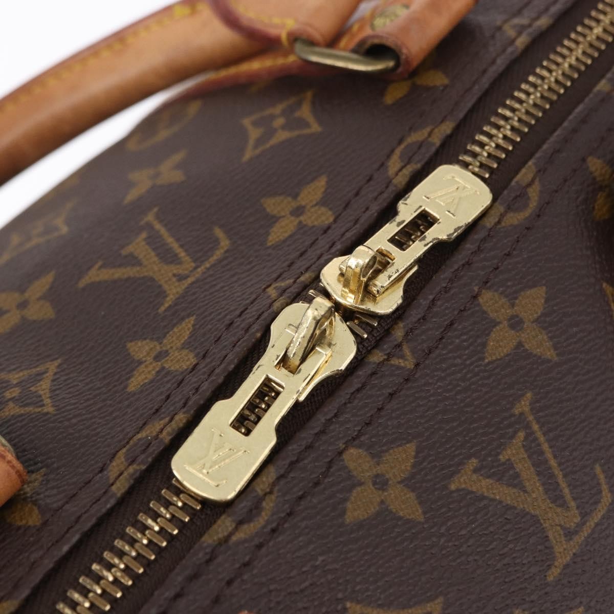 Louis Vuitton Keepall Monogram Canvas Brown Canvas Travel Bag Bag (Pre-Owned)