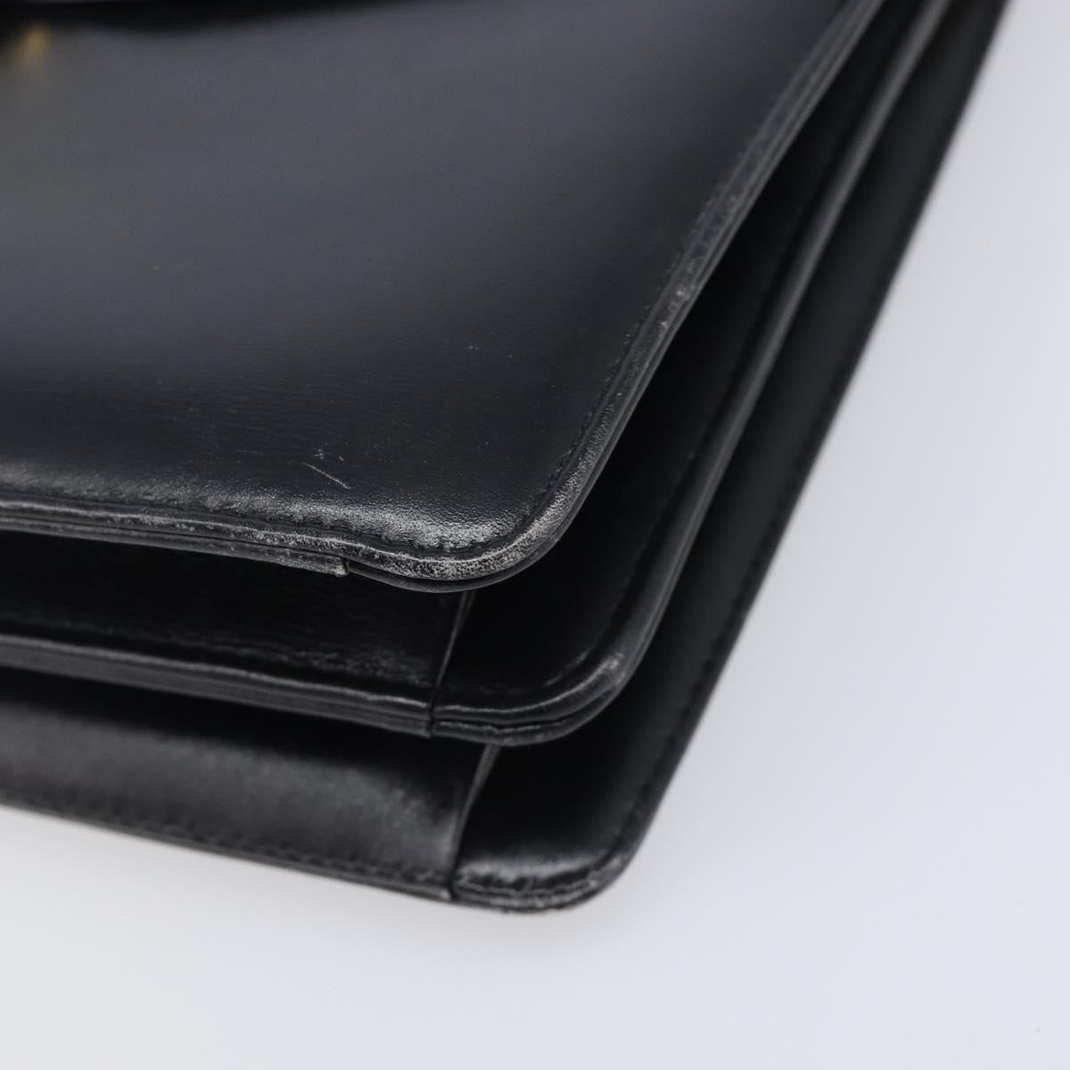 Celine Horse Carriage Leather Black Leather Shoulder Bag Bag (Pre-Owned)