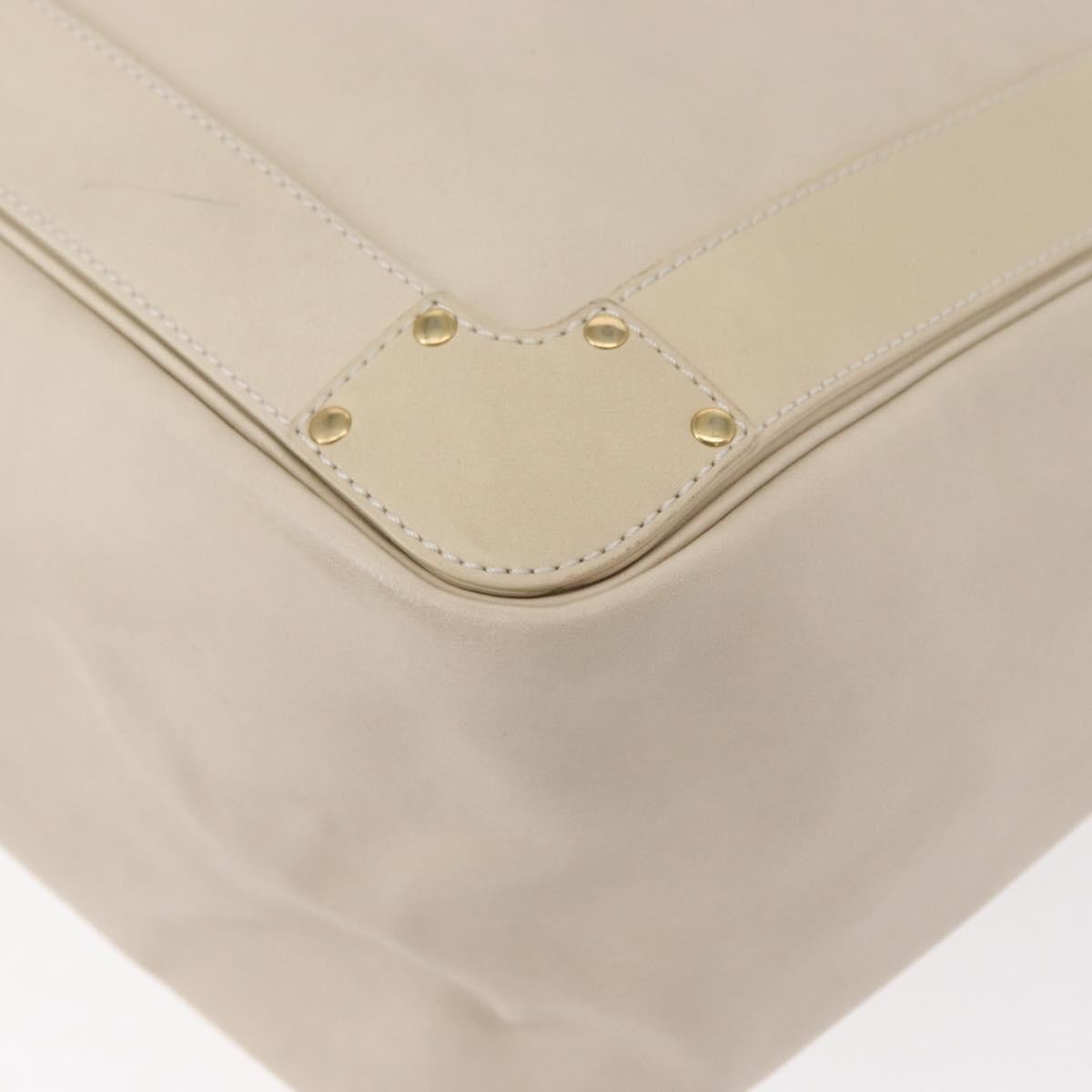 Chloe Eden Leather White Leather Tote Bag Bag (Pre-Owned)