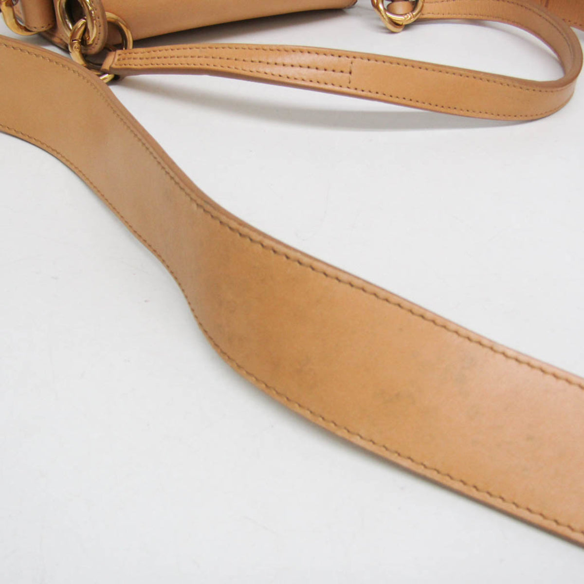 Chloe Tess Suede With Leather Beige Leather Handbag (Pre-Owned)