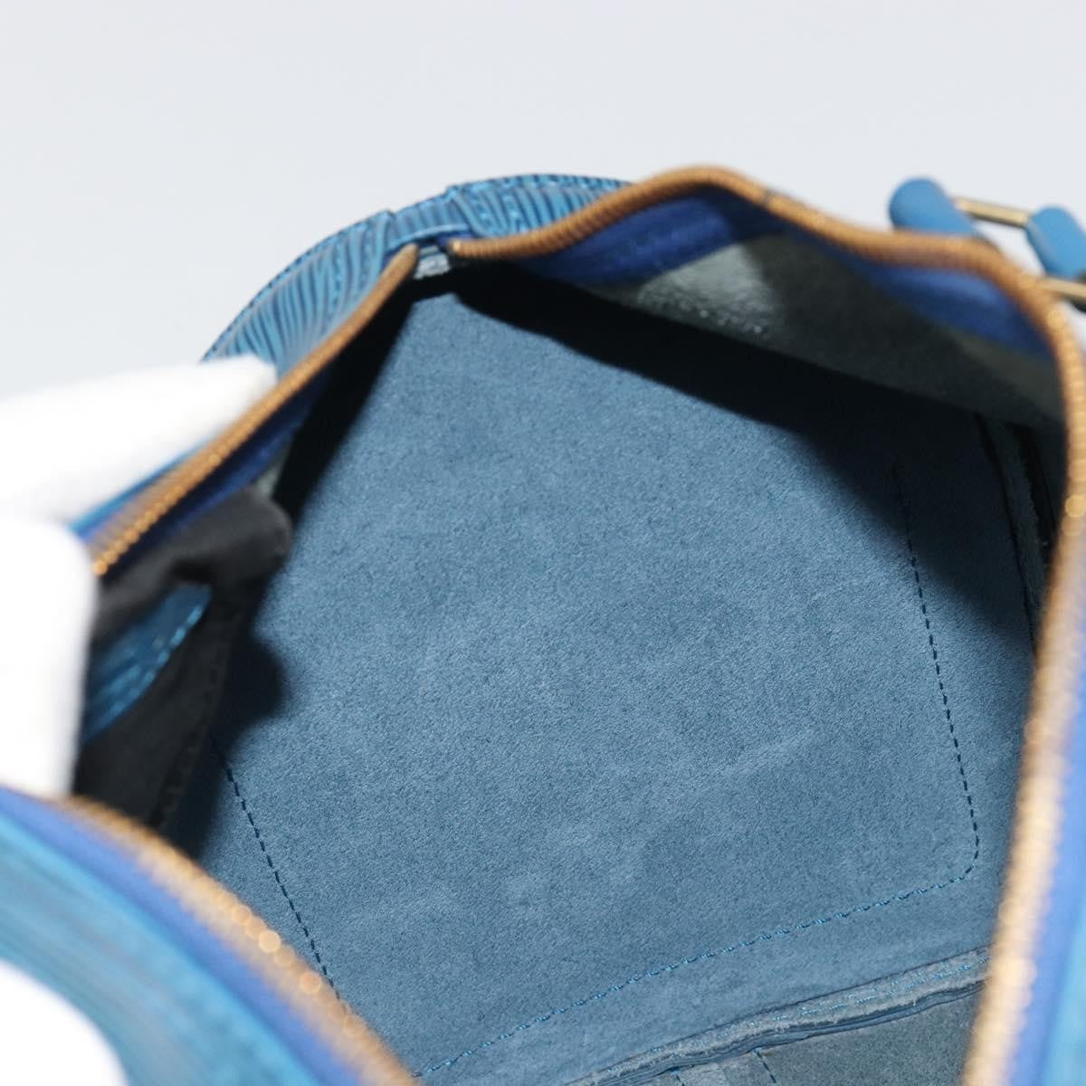 Louis Vuitton Speedy Epi Leather Blue Leather Handbag (Pre-Owned)