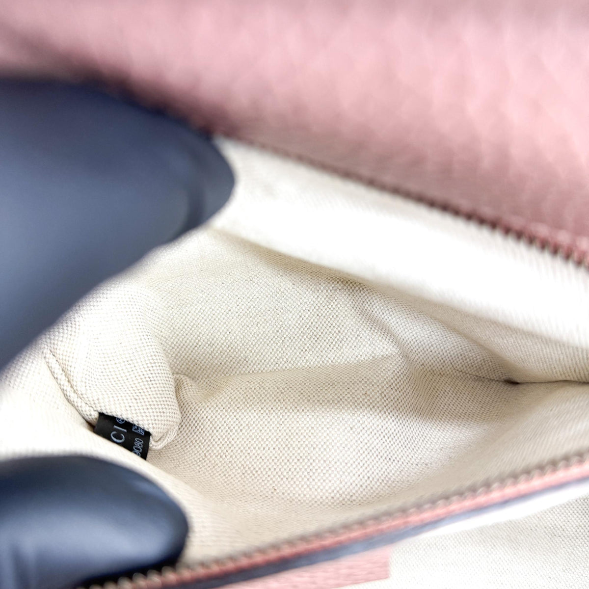 Gucci Gg Marmont Top Handle Leather Pink Leather Handbag (Pre-Owned)