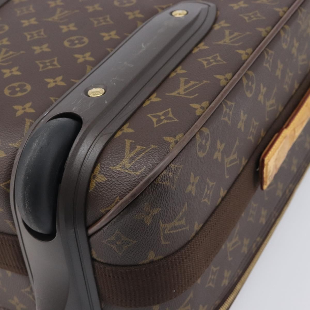 Louis Vuitton Pegase Luggage Monogram Canvas Brown Canvas Travel Bag Bag (Pre-Owned)