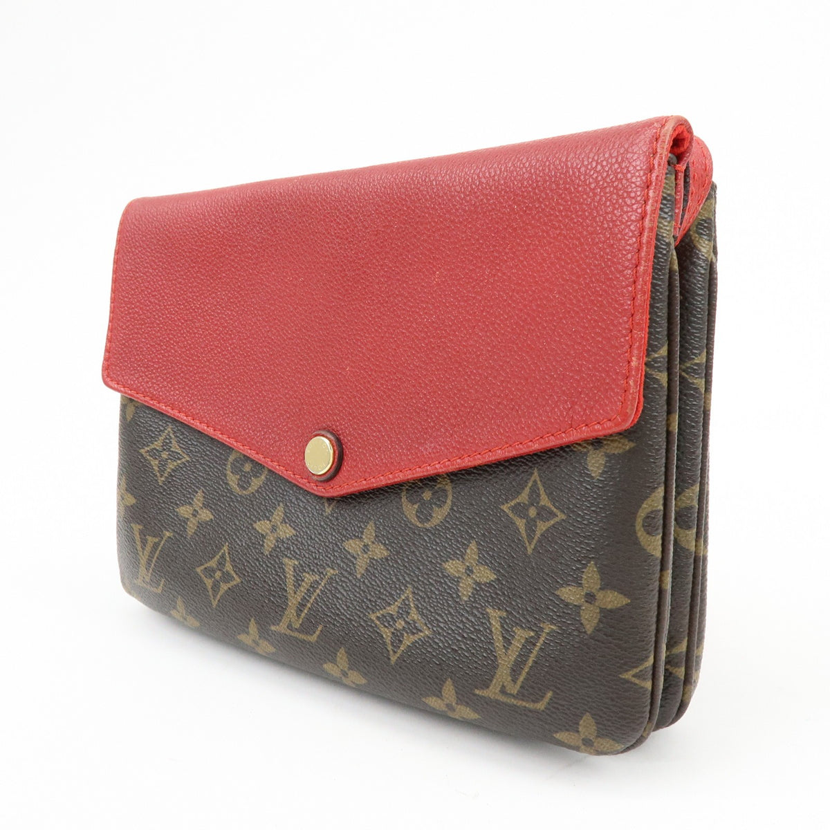 Louis Vuitton Twice Monogram Canvas And Leather Brown Canvas Handbag (Pre-Owned)