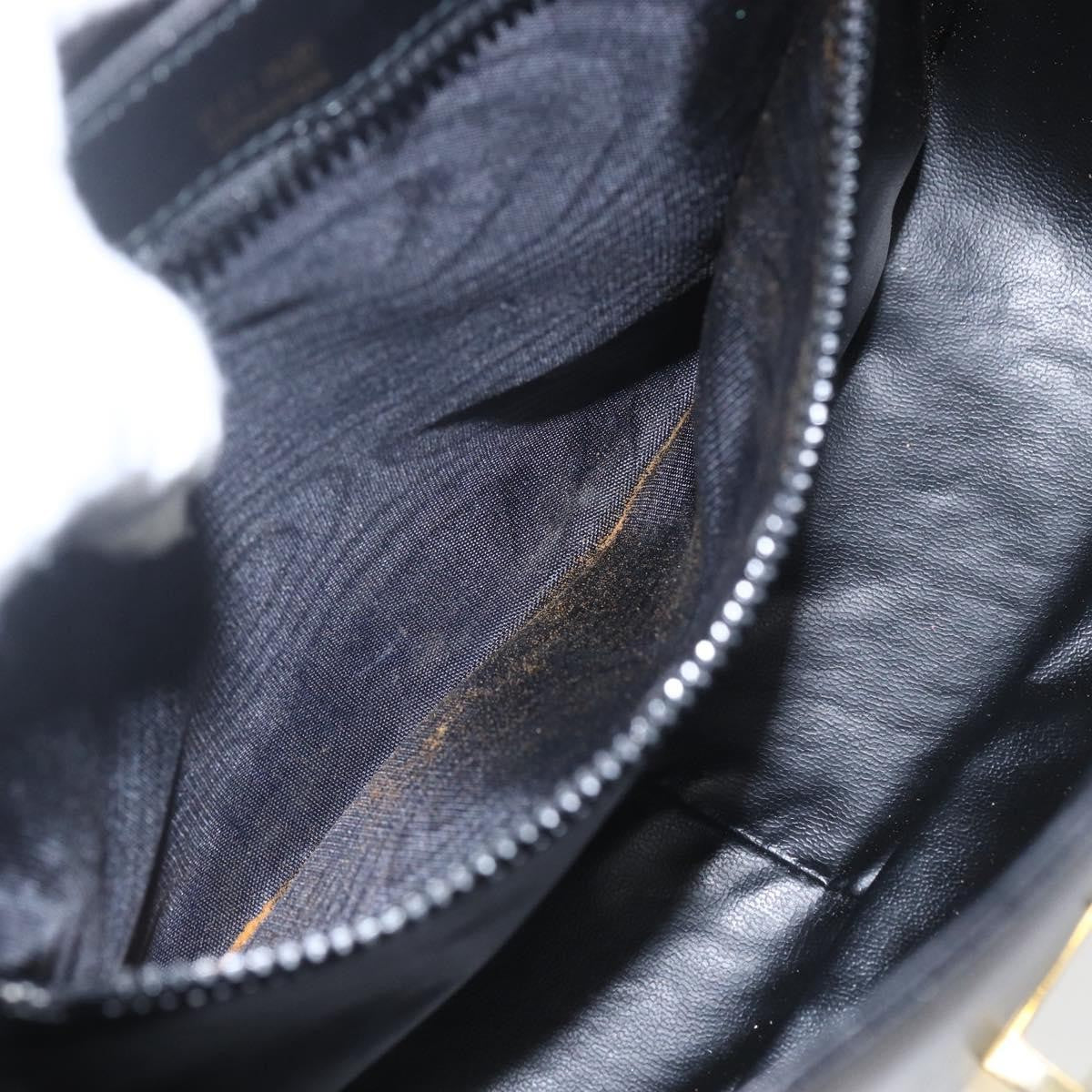 Celine Horse Carriage Leather Black Leather Shoulder Bag Bag (Pre-Owned)
