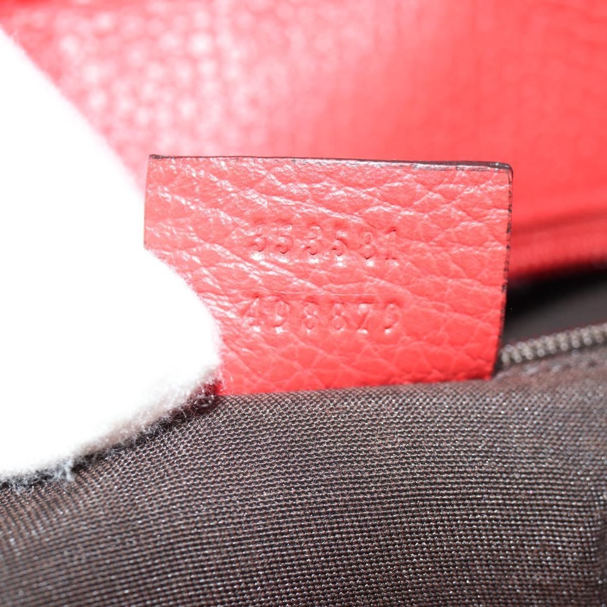 Gucci Grand Prix Interlocking Gg Grainy Leather Red Leather Tote Bag Bag (Pre-Owned)