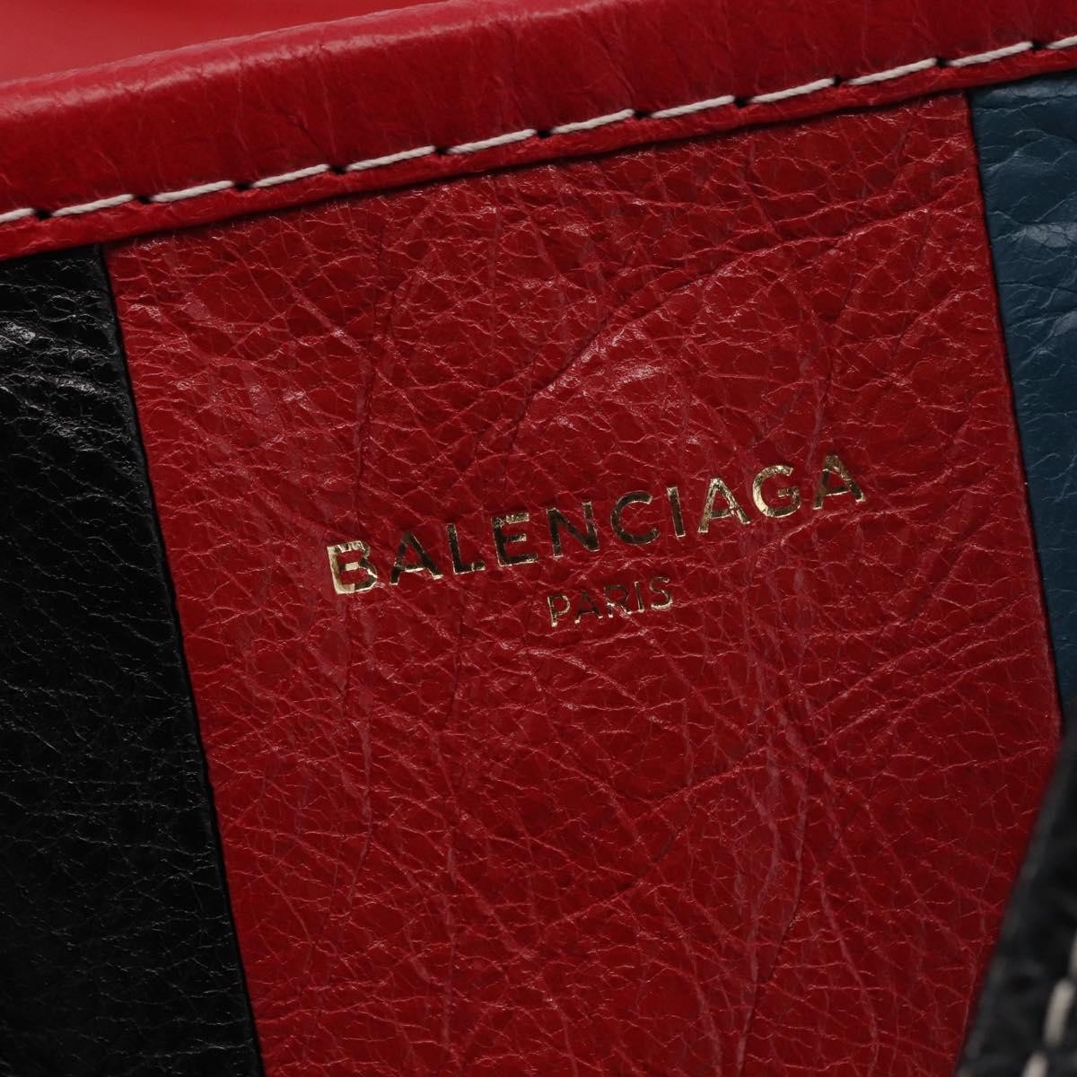 Balenciaga Bazar Convertible Tote Striped Leather Multicolour Leather Handbag (Pre-Owned)
