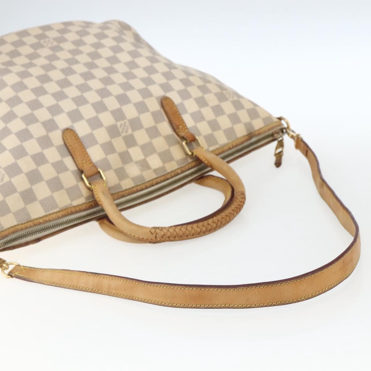Louis Vuitton Riviera Damier Beige Canvas Handbag (Pre-Owned)