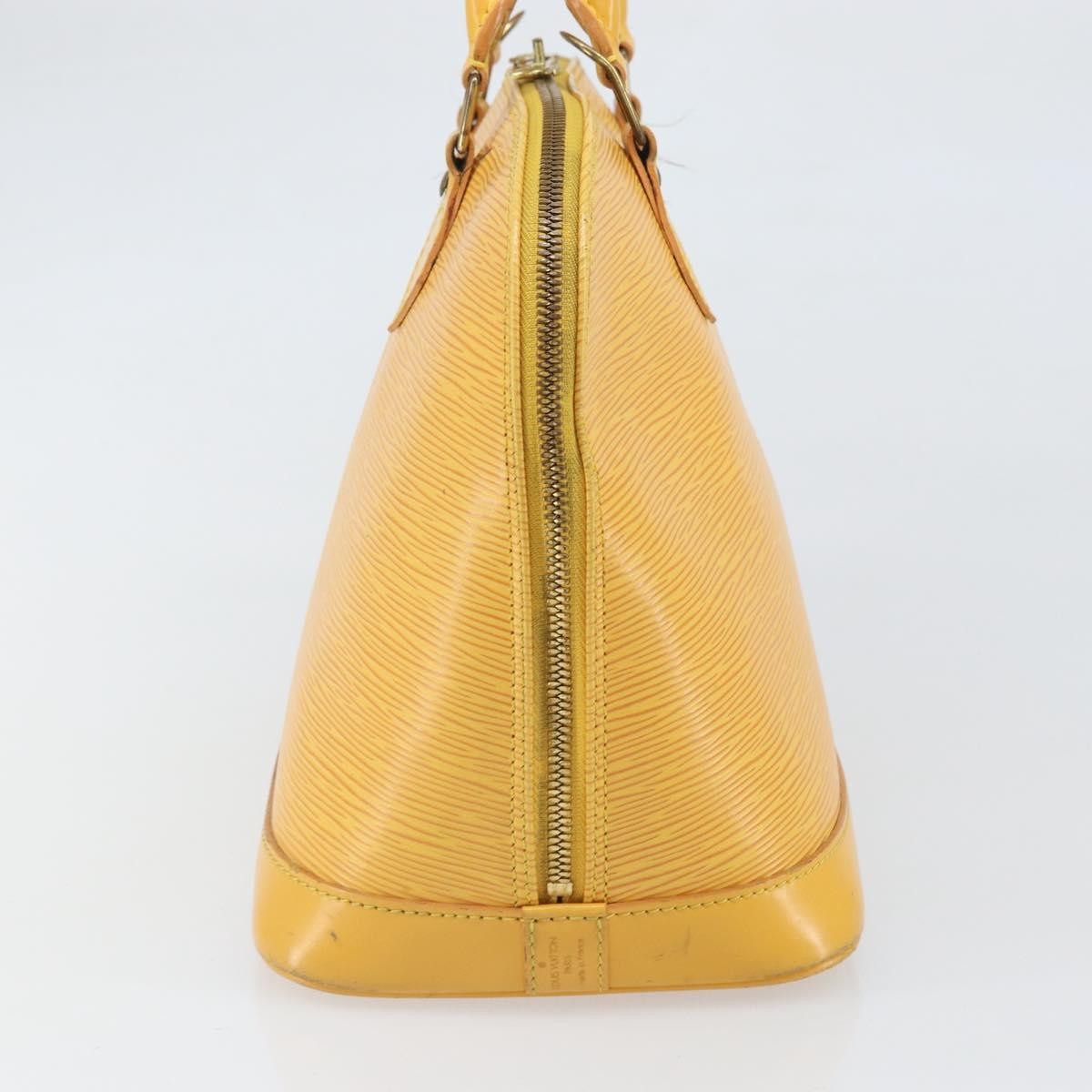 Louis Vuitton Alma Epi Leather Yellow Leather Handbag (Pre-Owned)