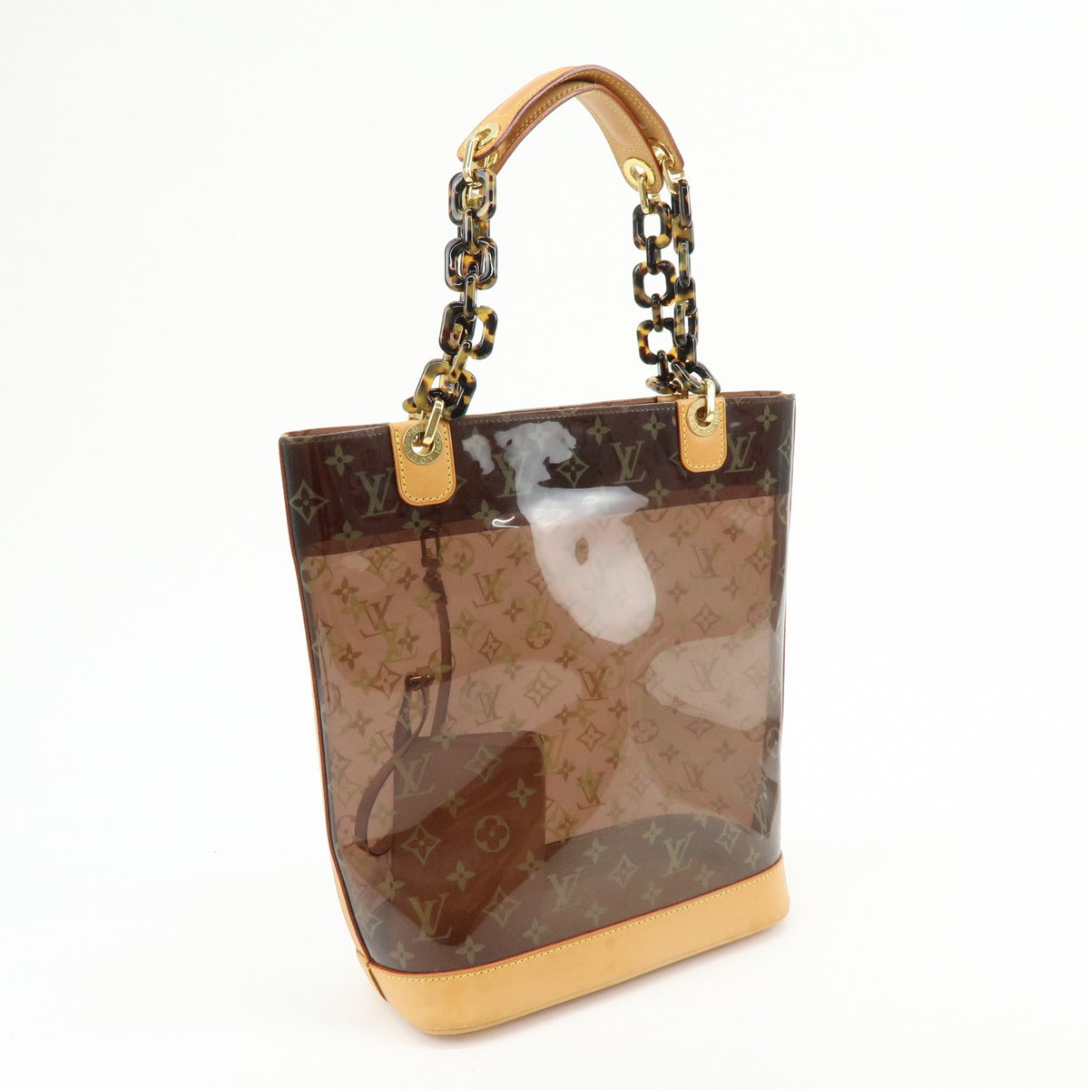 Louis Vuitton Sac Ambre Monogram Vinyl Brown Plastic Handbag (Pre-Owned)