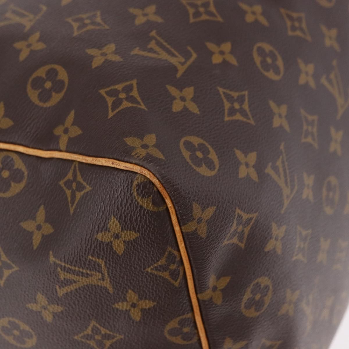 Louis Vuitton Keepall Monogram Brown Canvas Travel Bag Bag (Pre-Owned)