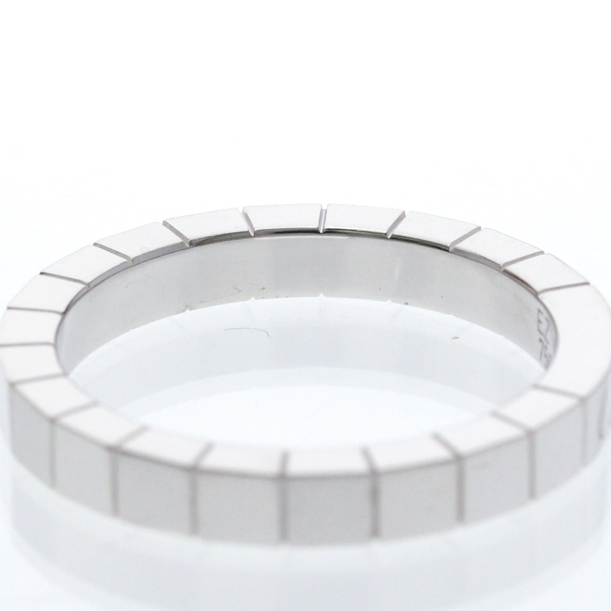 Cartier Lanieres 18K White Gold Silver White_Gold Ring Jewelry (Pre-Owned)